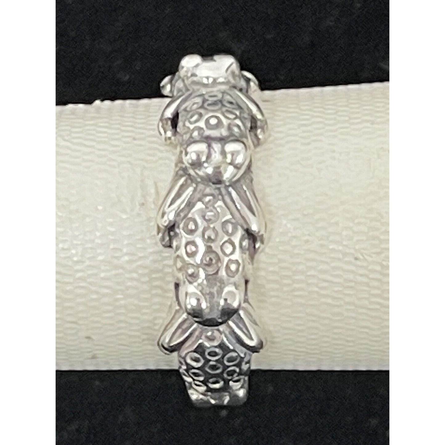 Sterling Silver Frog Ring Size 5.75 925 K29