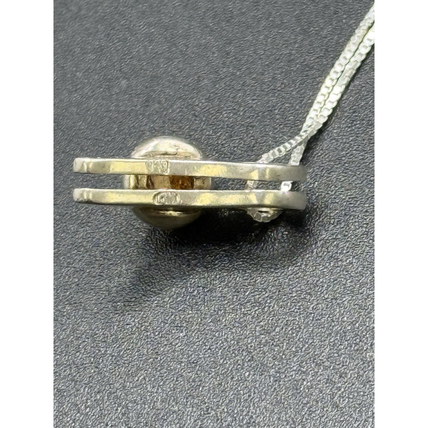 18” Sterling Silver Genuine Amber Dainty Pendant Necklace 925 P3