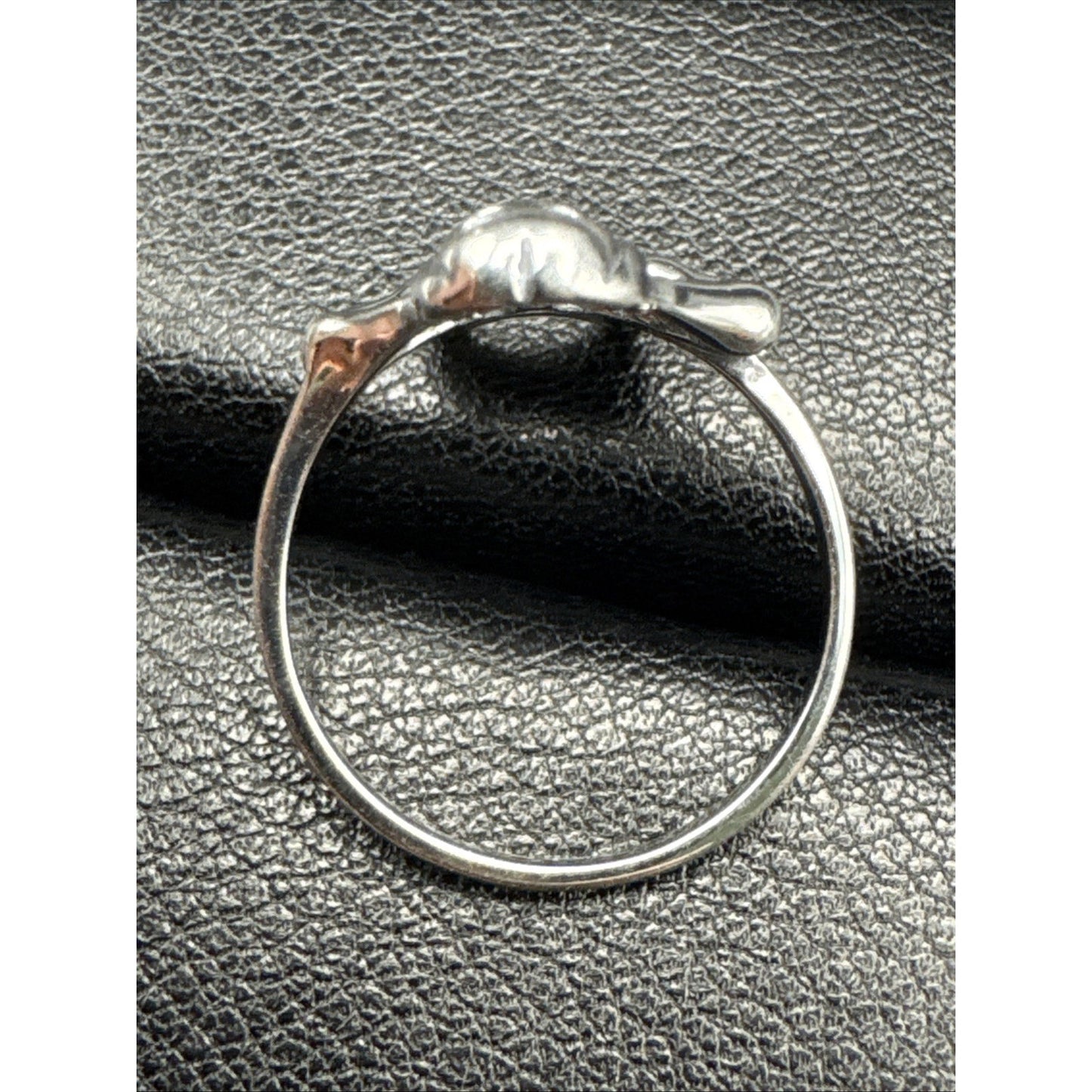 New Condition Sterling Silver Headless Skeleton Skull Ring Size 7