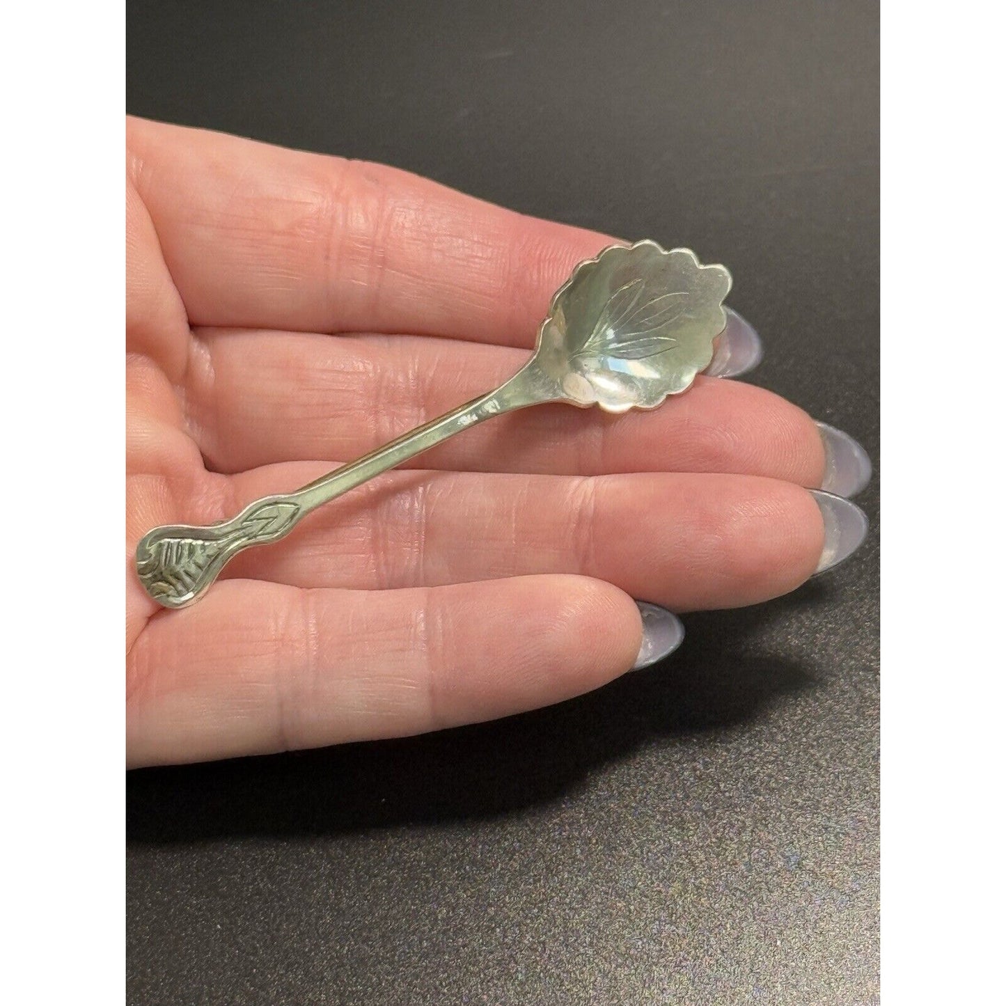 2.5” Sterling Silver Spoon Bar Brooch Pin 925 M24