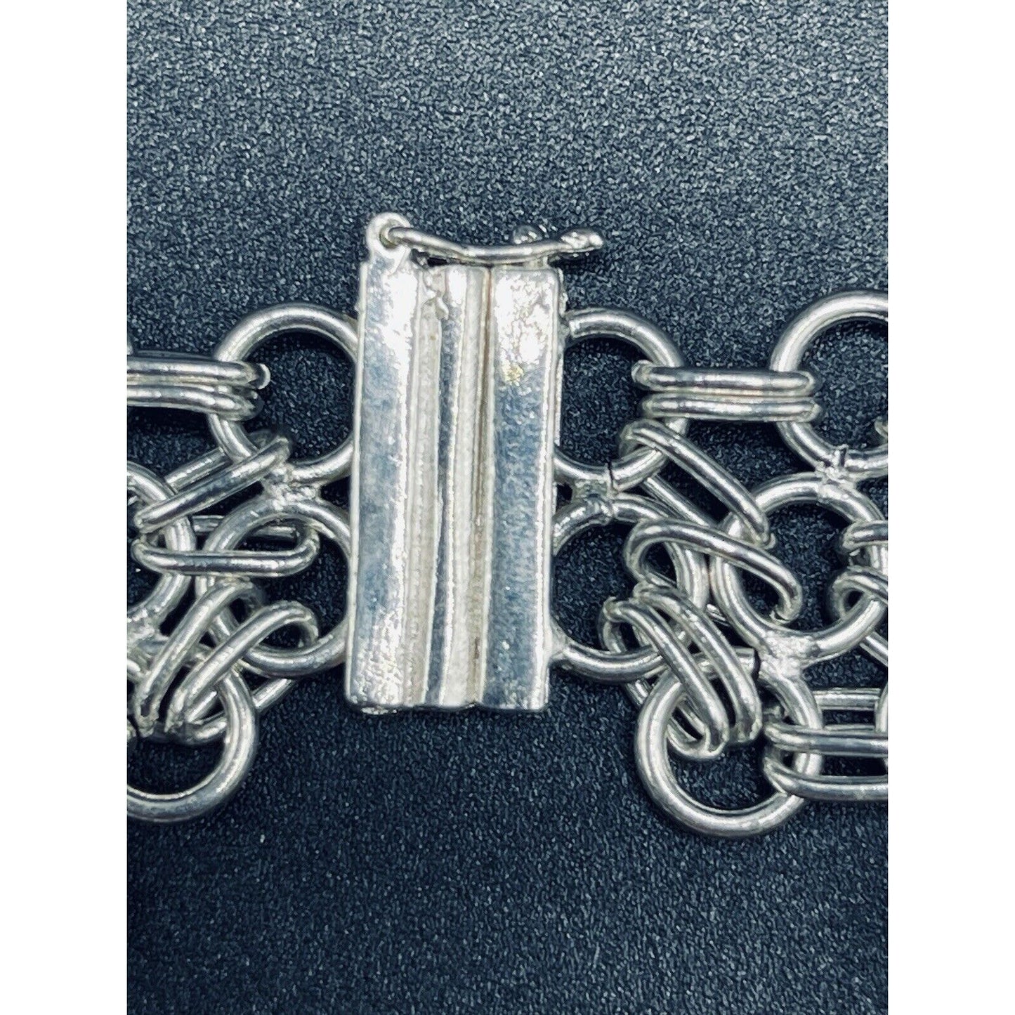 8” Sterling Silver 24MM Link Chain Bracelet 29 Grams K25