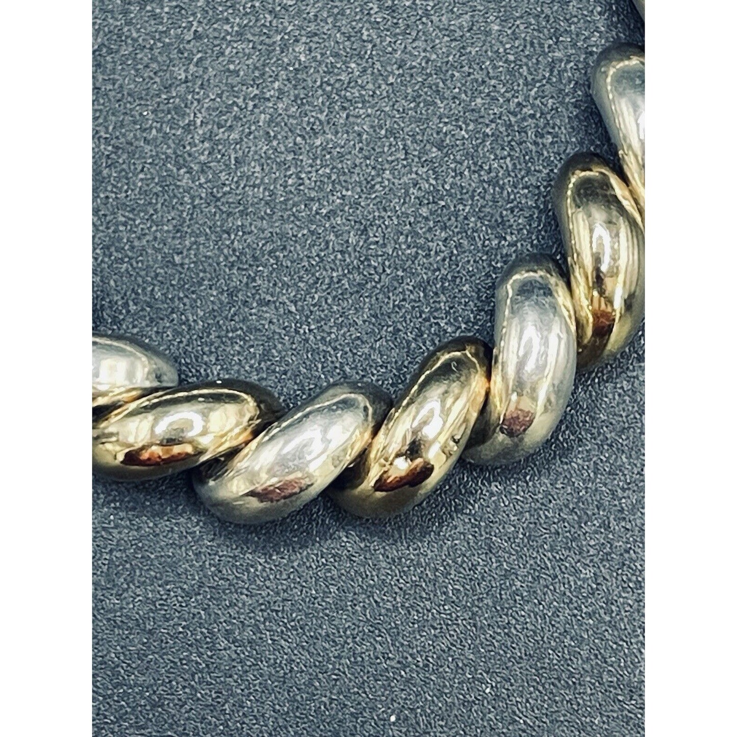Two Tone Sterling Silver Son Marcos Bracelet 10MM 25 Grams K22