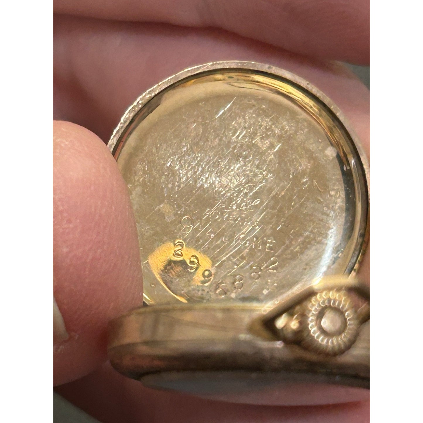 24MM LeCoultre Gold Filled Pendant Watch Not Working As Is