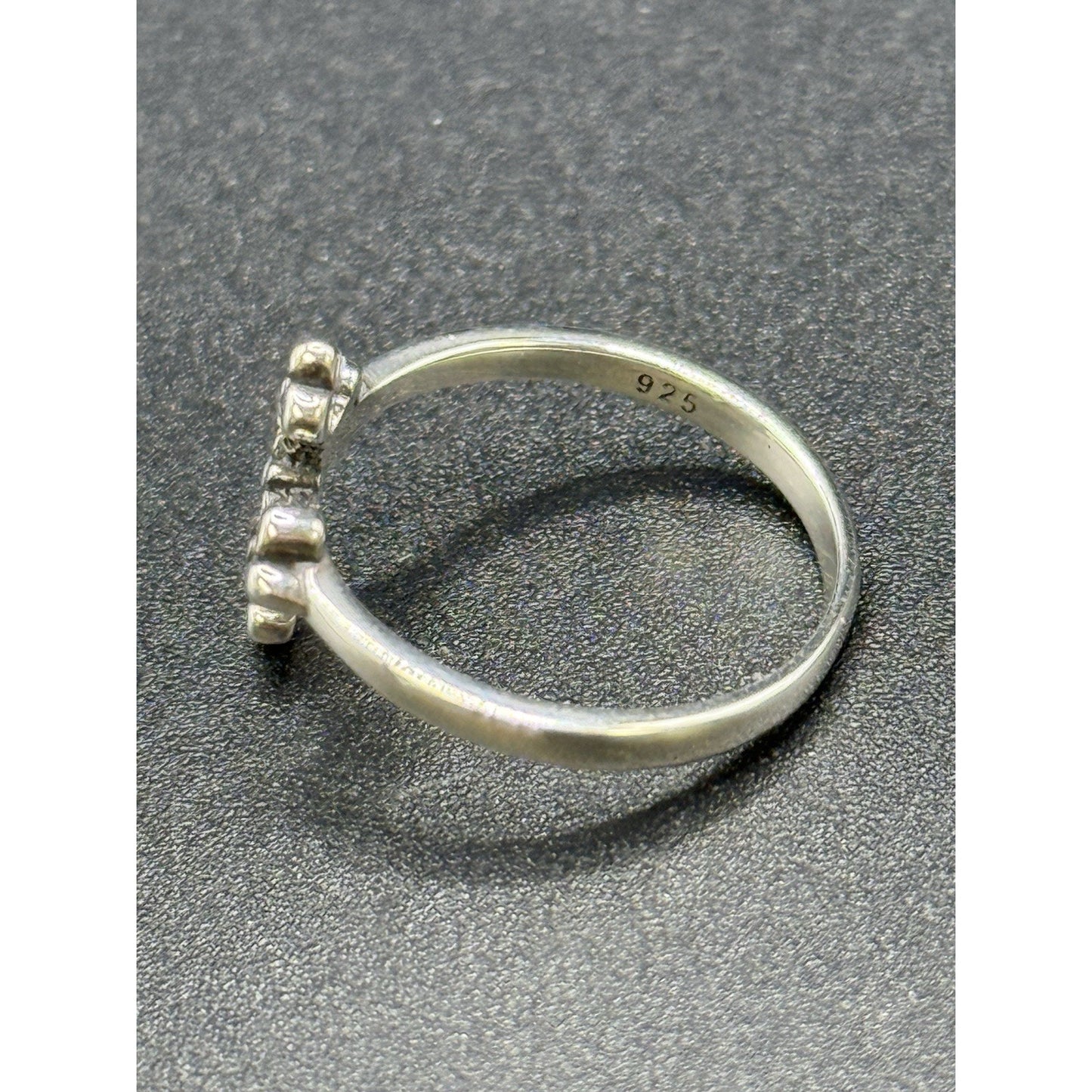 New Condition Sterling Silver Cross Ring Size 7.00 925