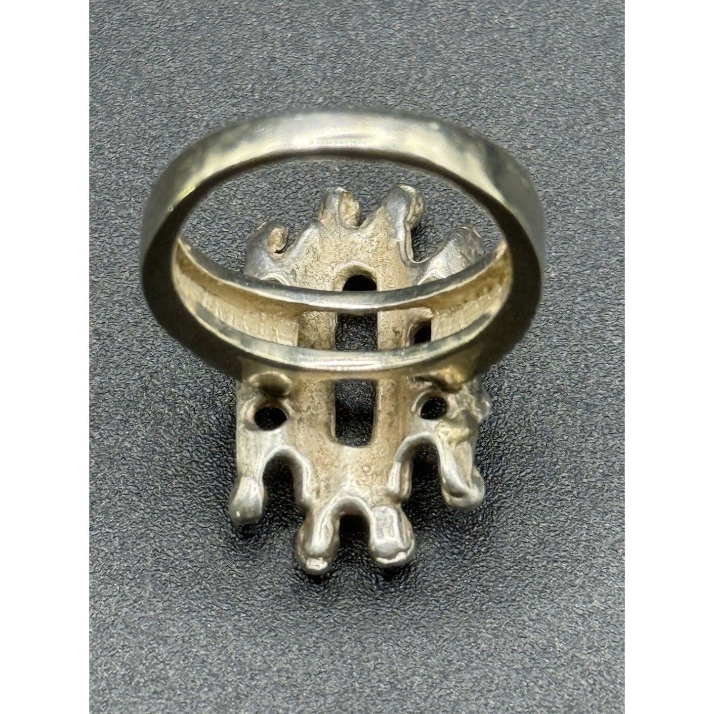 Brutalist Sterling Silver Ring Size 7.25 Tested R8