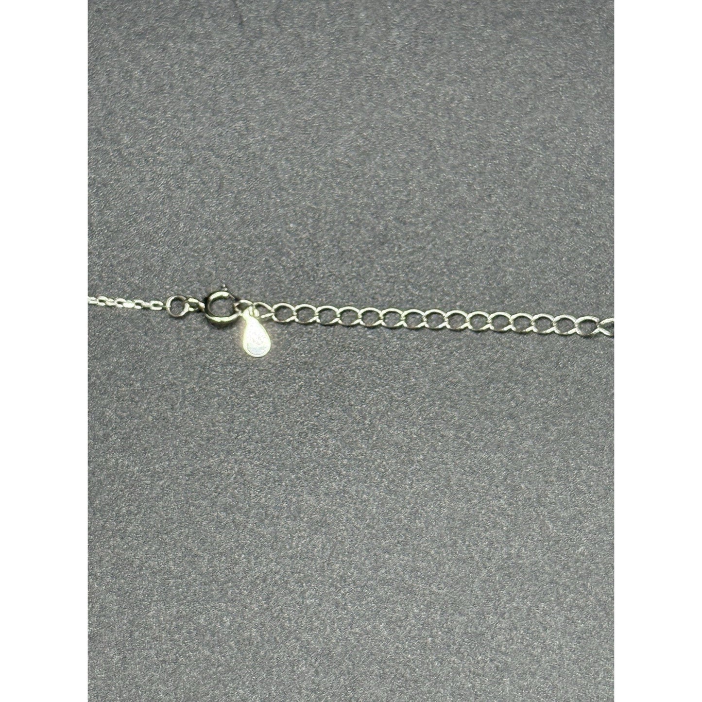 18” New Condition Sterling Silver Cross Bead Pendant Necklace 925