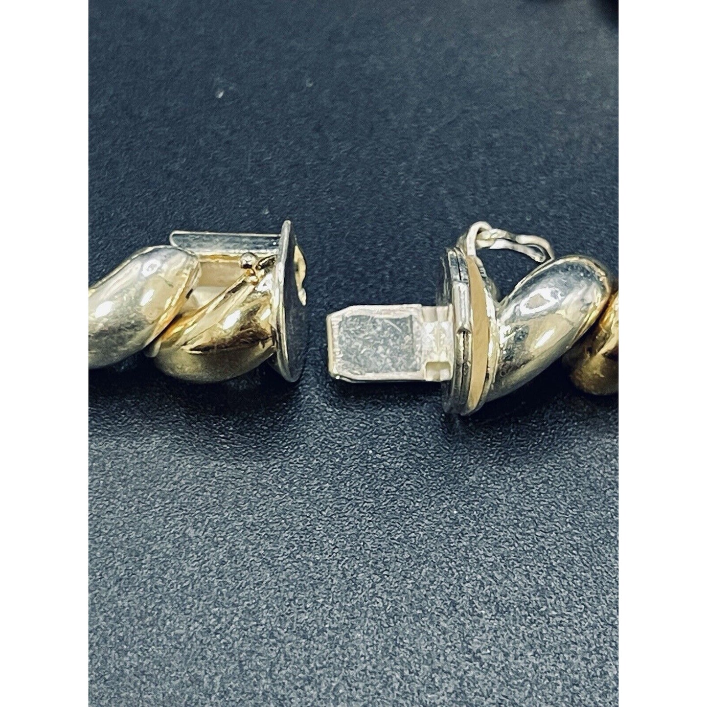 Two Tone Sterling Silver Son Marcos Bracelet 10MM 25 Grams K22