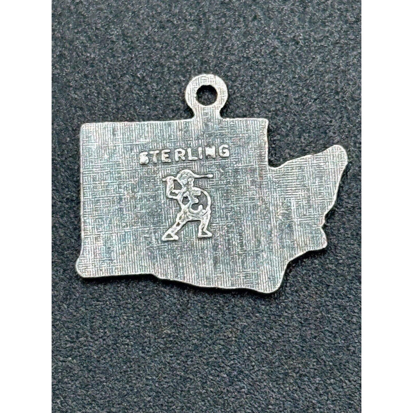 Vintage Lot Of 2 Oregon Washington Charms State 925 Sterling Silver M10