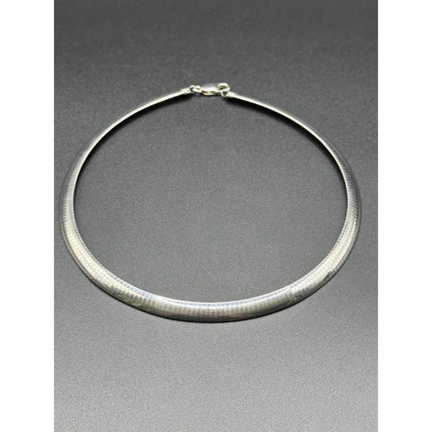 16” Sterling Silver Collar Omega Necklace 29 Grams 8MM N28