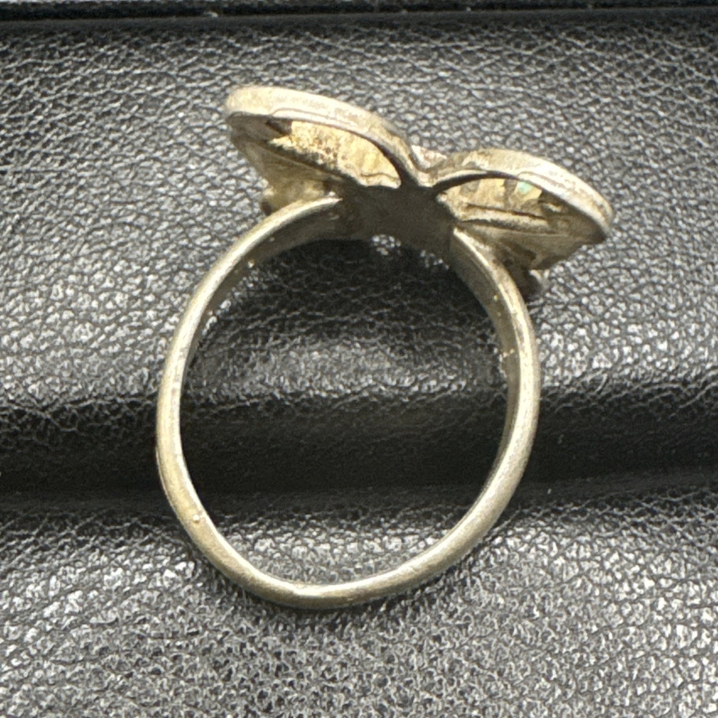 Vintage Sterling Silver Turquoise Inlay Butterfly Ring 925 Size 5 Tested P2
