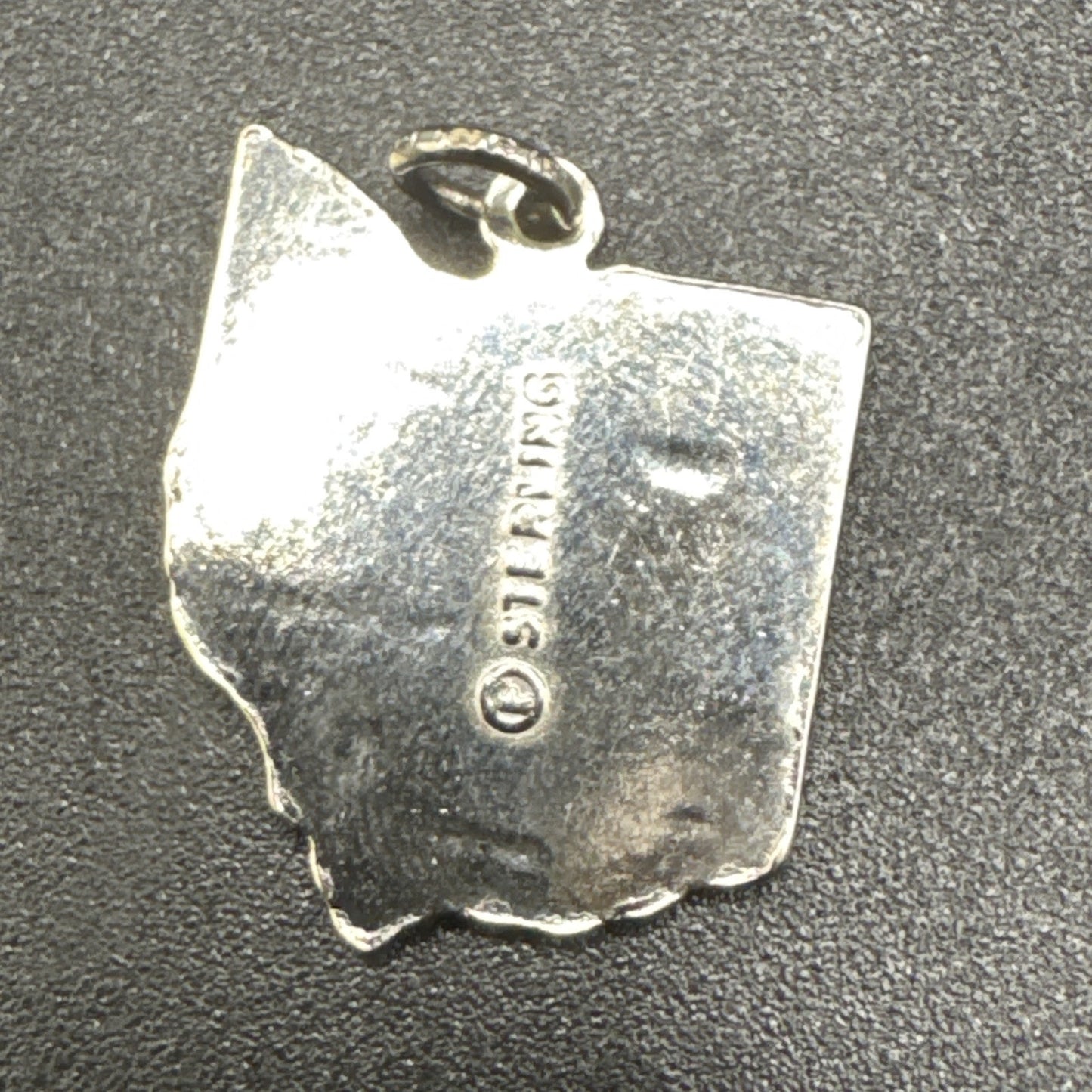 Vintage Sterling Silver Blue Enamel Charm 925 P2