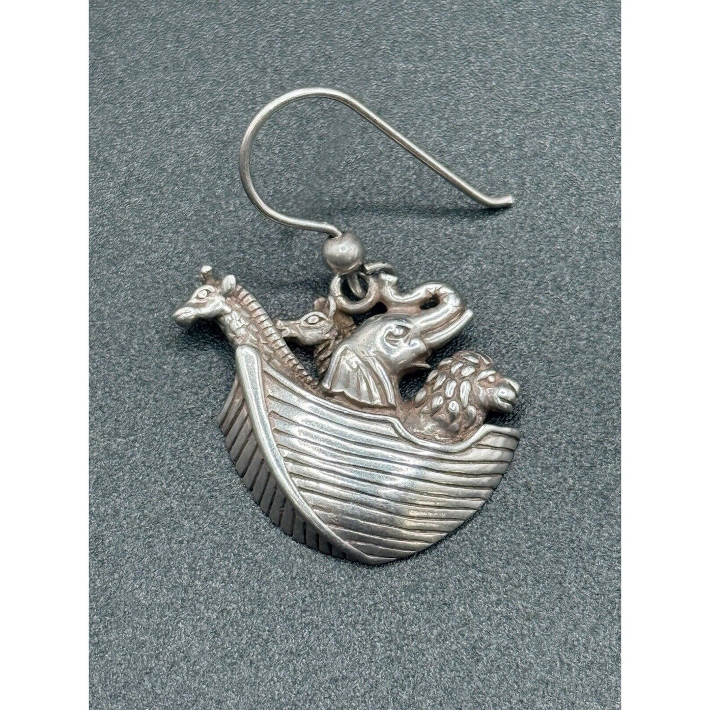 Kabana Sterling Silver Noah’s Ark Dangle Earrings 925 M15