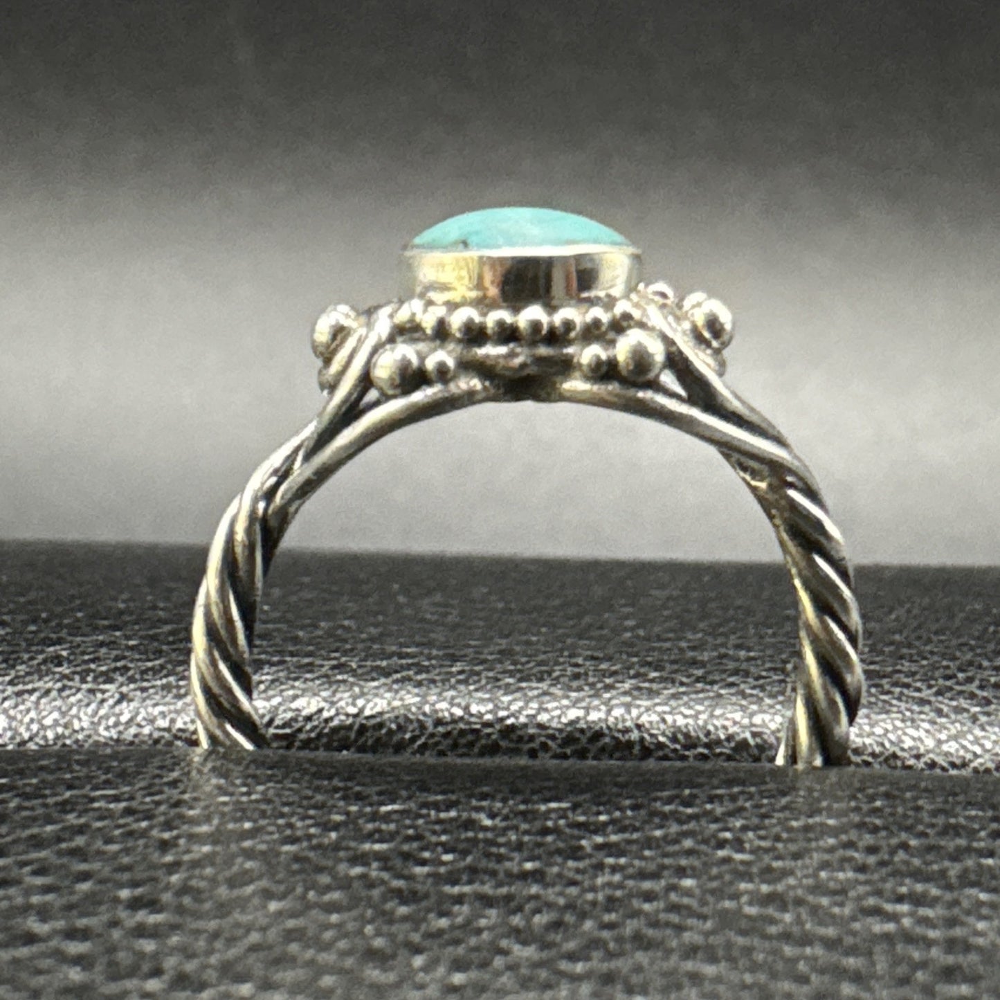 EUC Sterling Silver Turquoise Wire Wrap Ring 925 Size 7 P2
