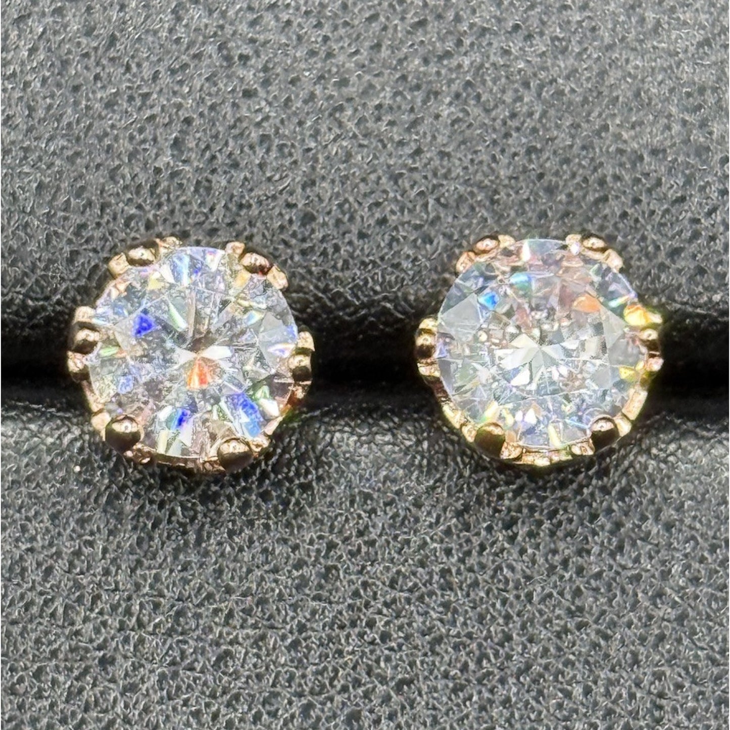 NOS JTV Rose Sterling Silver Bella Luce Studded Earrings Cubic Zirconia N19