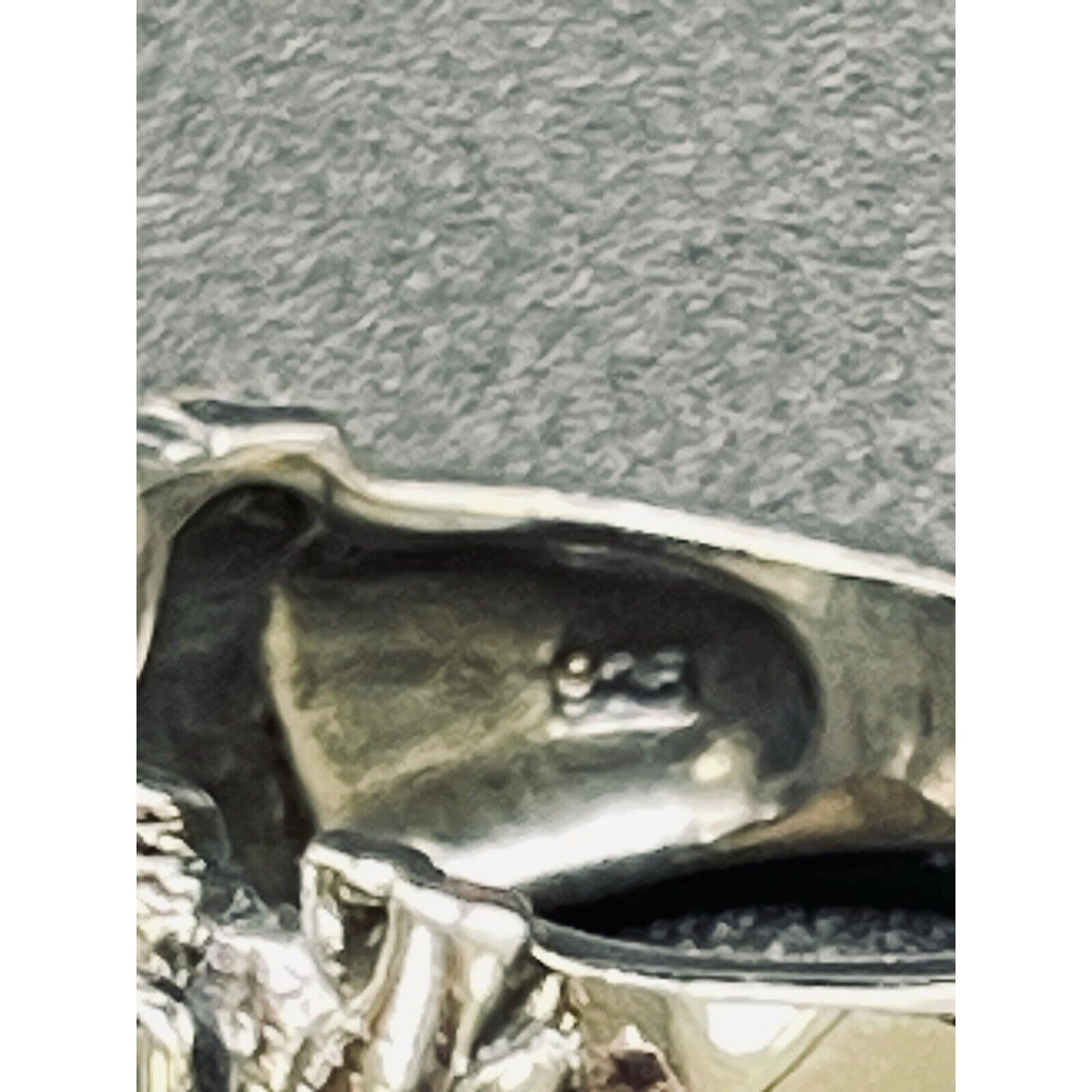 New Condition Sterling Silver Red Cubic Zirconia Elephants Ring Size 6.50