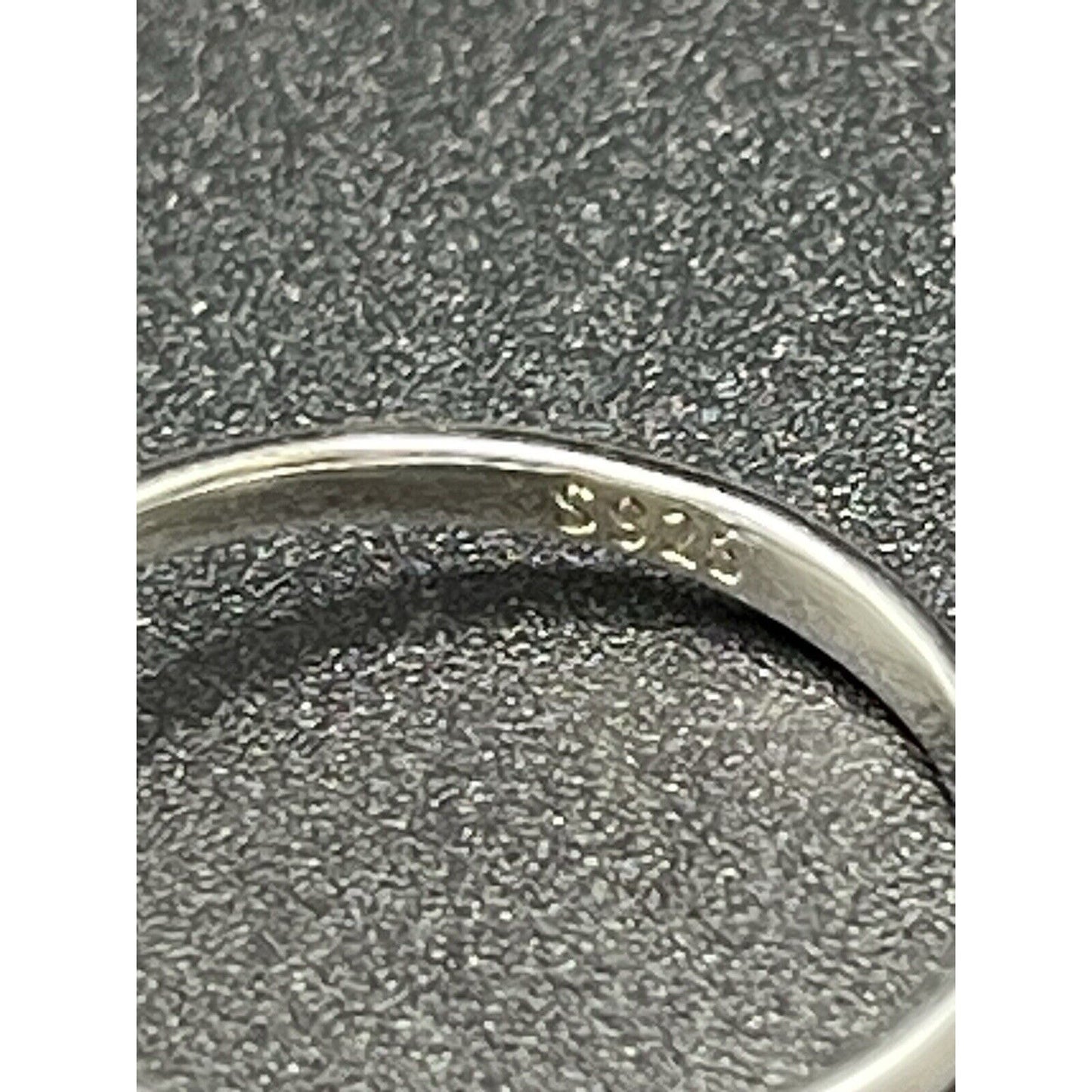 New Condition Sterling Silver Genuine Blue Topaz 8x6MM Size 7.00