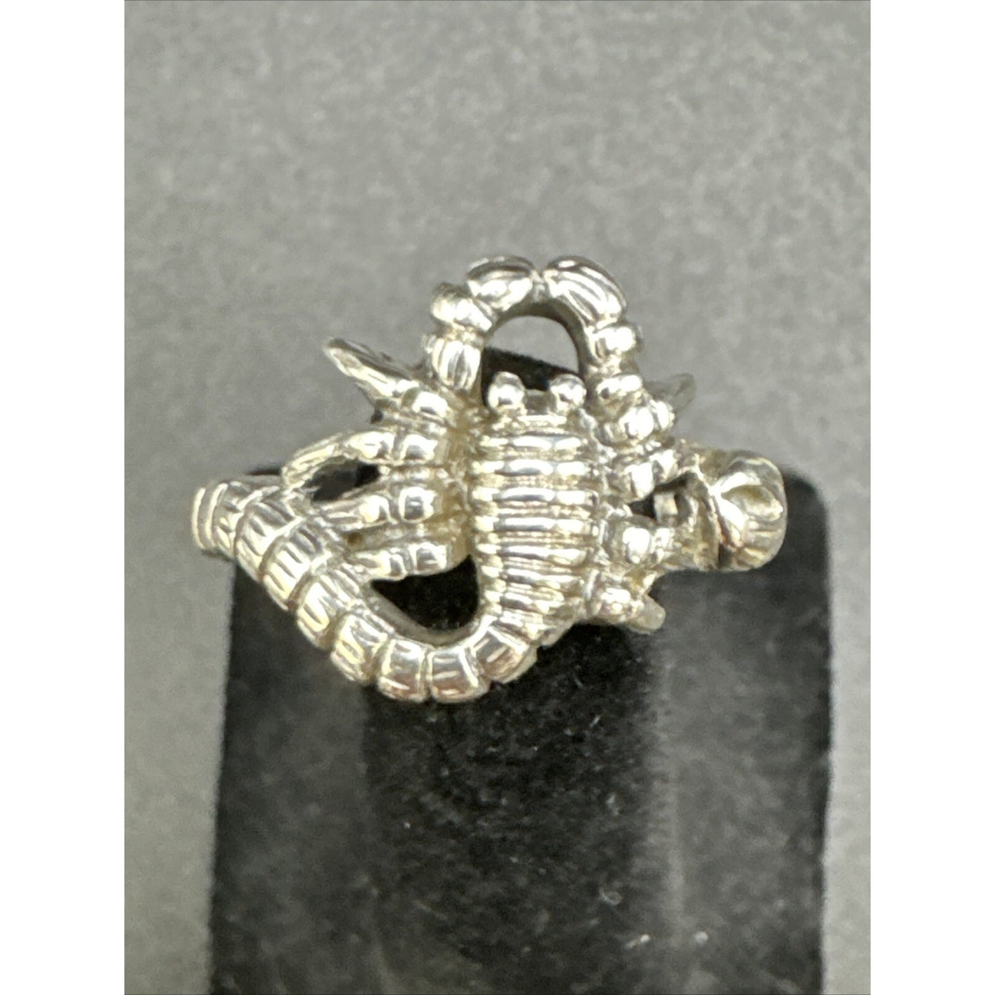New Condition Sterling Silver Scorpion Scorpio Ring 925 Size 10