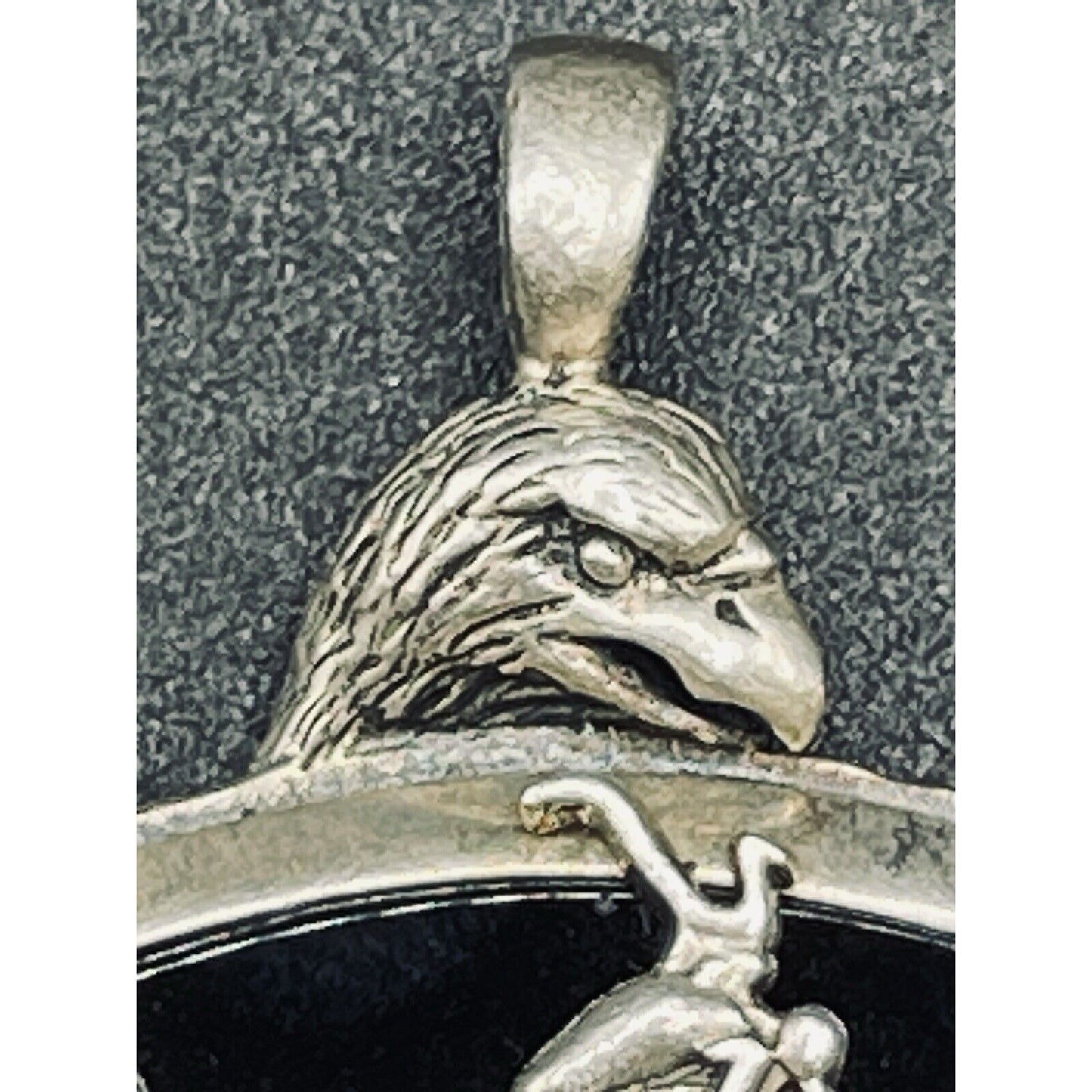 Vintage As Motorcycle Eagle “Live To Ride” Pendant 16 Grams J21