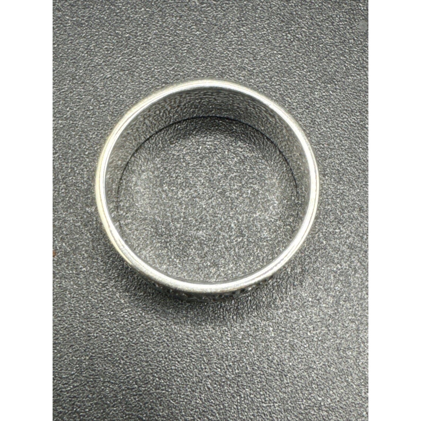 New Condition Sterling Silver Desert Landscape Band Ring 925 Size 7