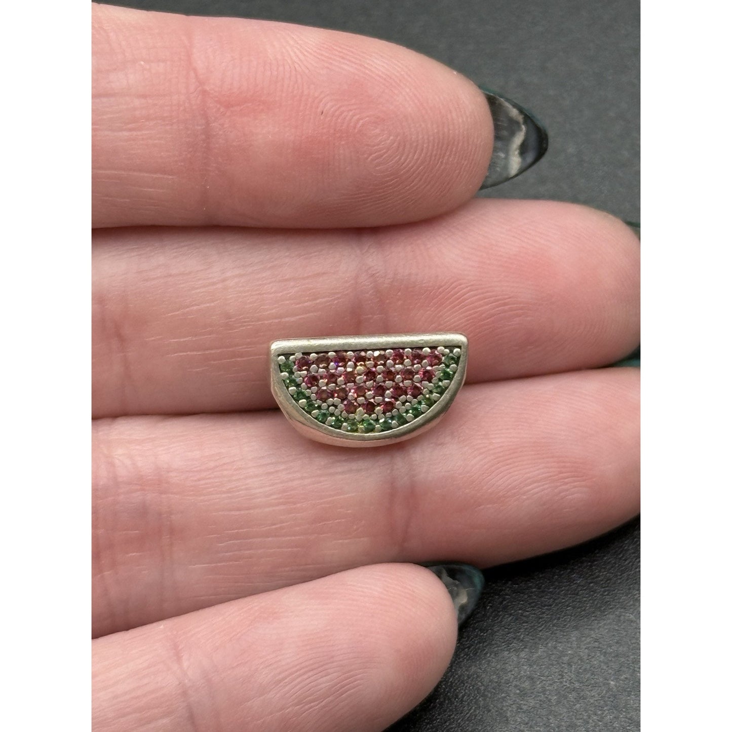 Pandora Sterling Silver Watermelon Cubic Zirconia Charm ALE P6