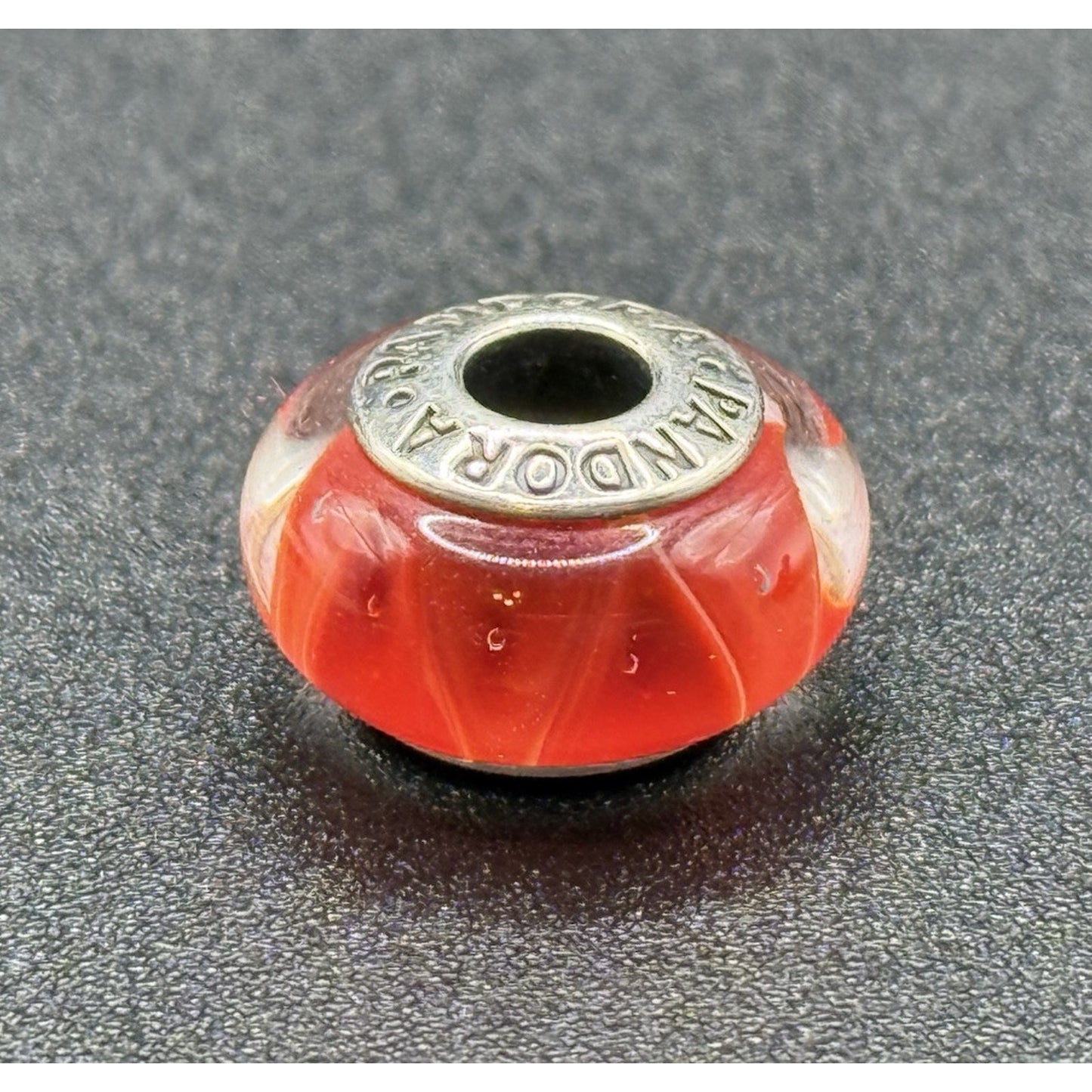 Pandora Sterling Silver Red Murano Glass Charm ALE P13