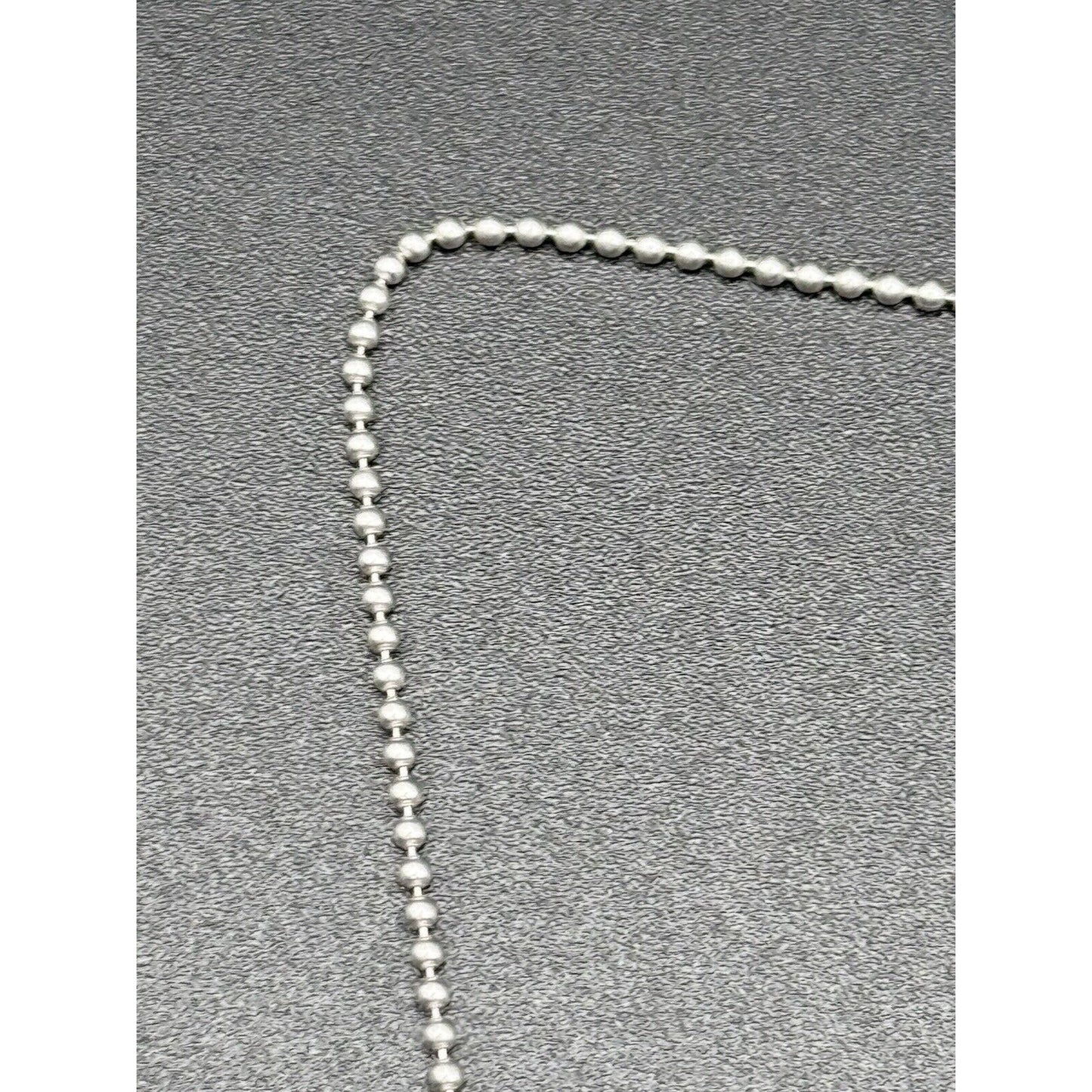 16” Sterling Silver Bathtub Chain Necklace 925 N12