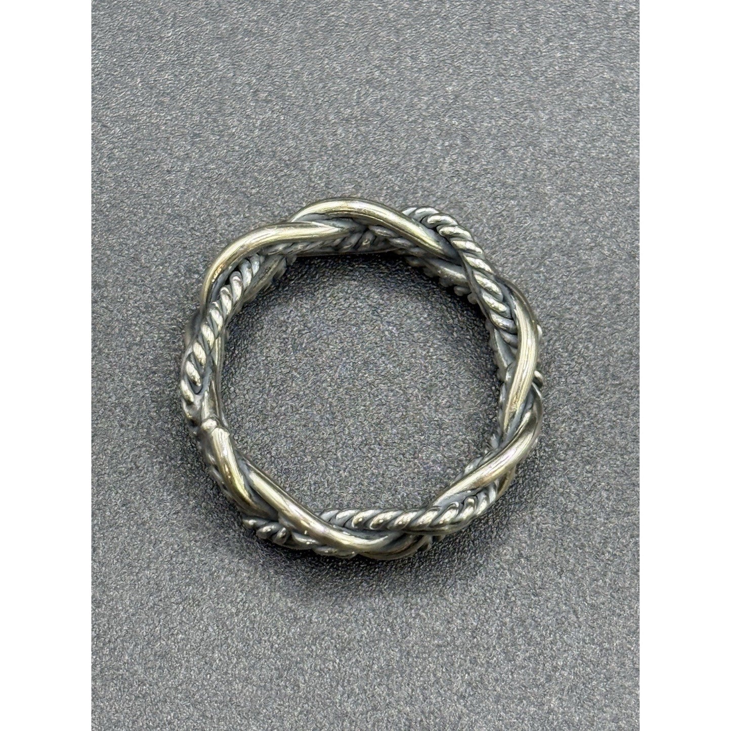 New Condition Sterling Silver Weave Band Size 9.75 925
