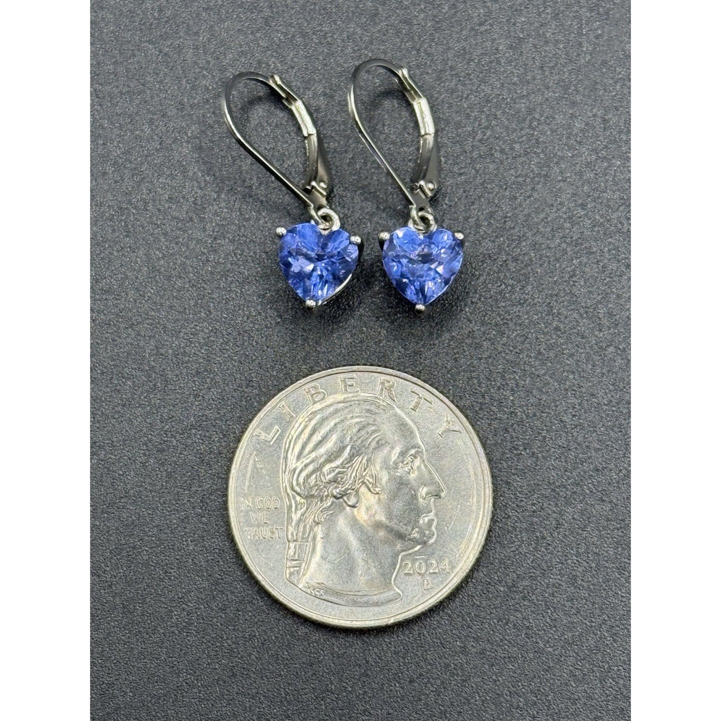 JTV NOS Sterling Silver Blue Topaz Dangle Earrings N17