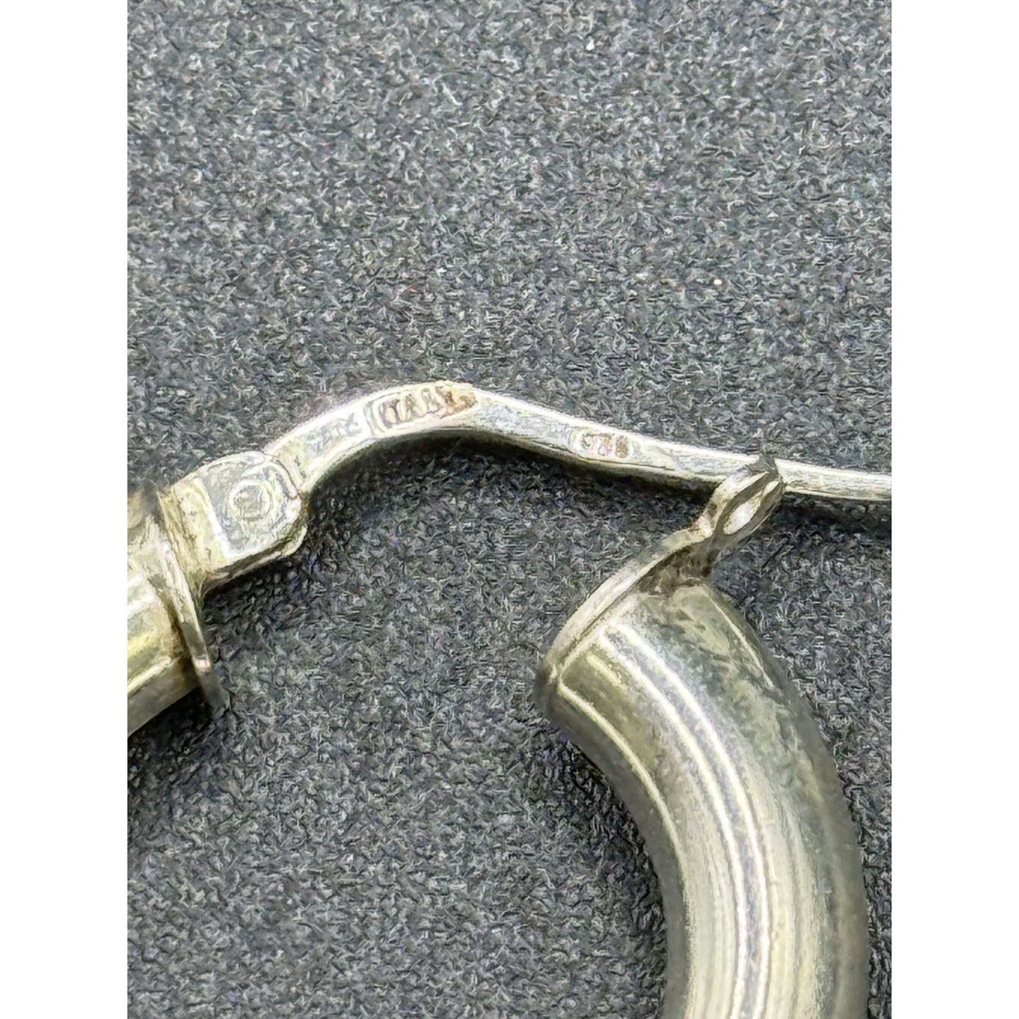 22MM Sterling Silver Tube Hoop Earrings 5MM 925