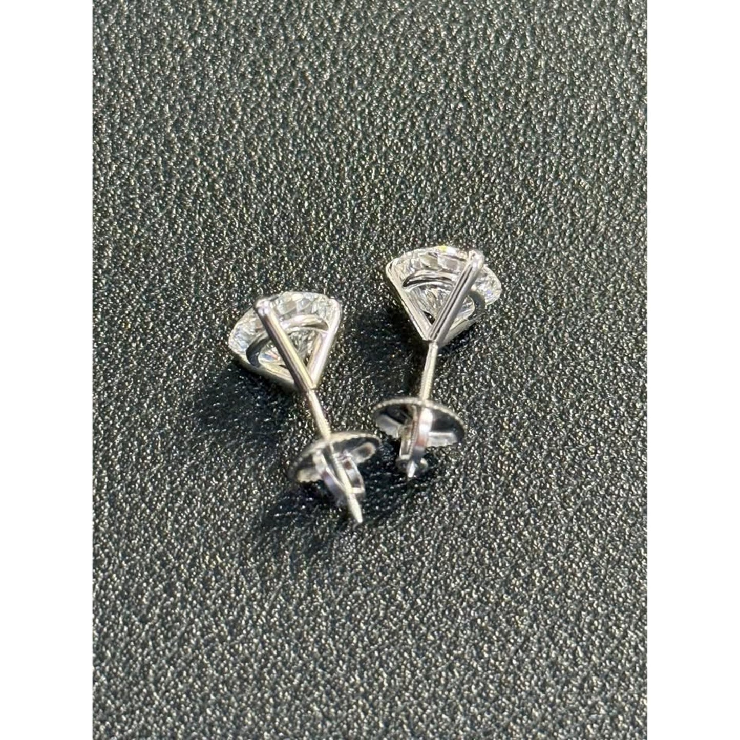 3.00 Total Weight Lab Grown Diamonds D Color VVS2 Clarity 14k White Gold IGI Stud Earrings