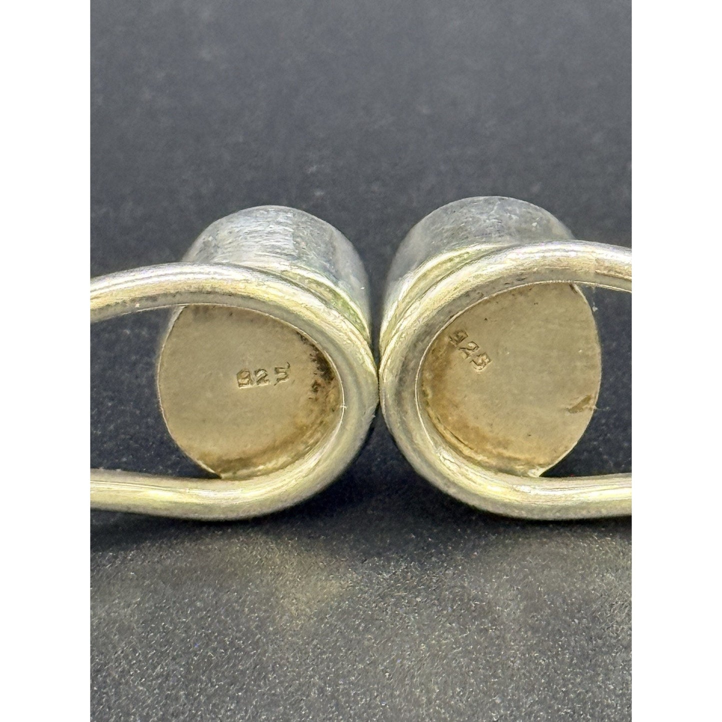 MCM Vintage Sterling Silver Moonstone Hinged Bracelet 37 Grams 925 P10
