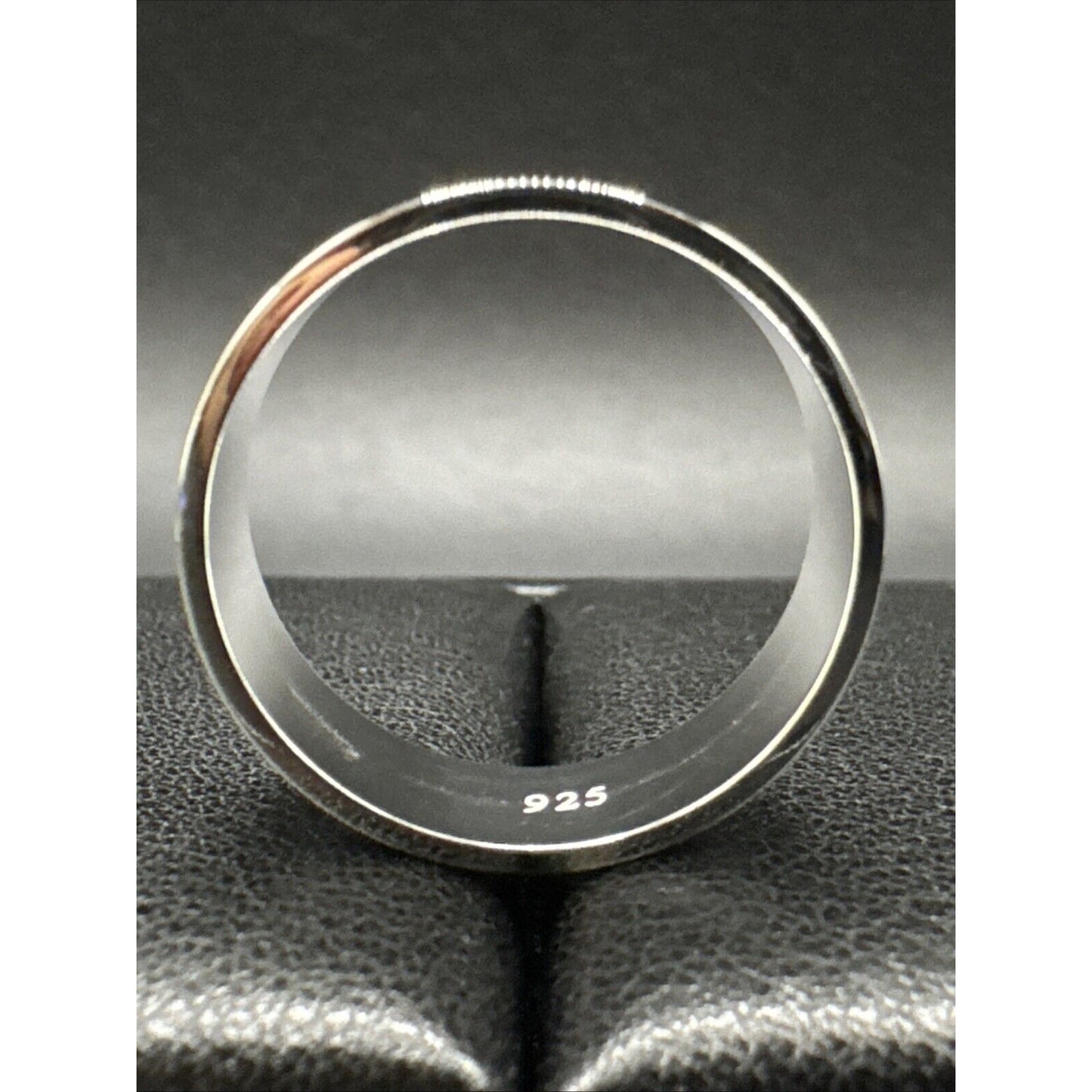 New Condition Sterling Silver Cigar Band Ring 8mm 925 Size 11.75