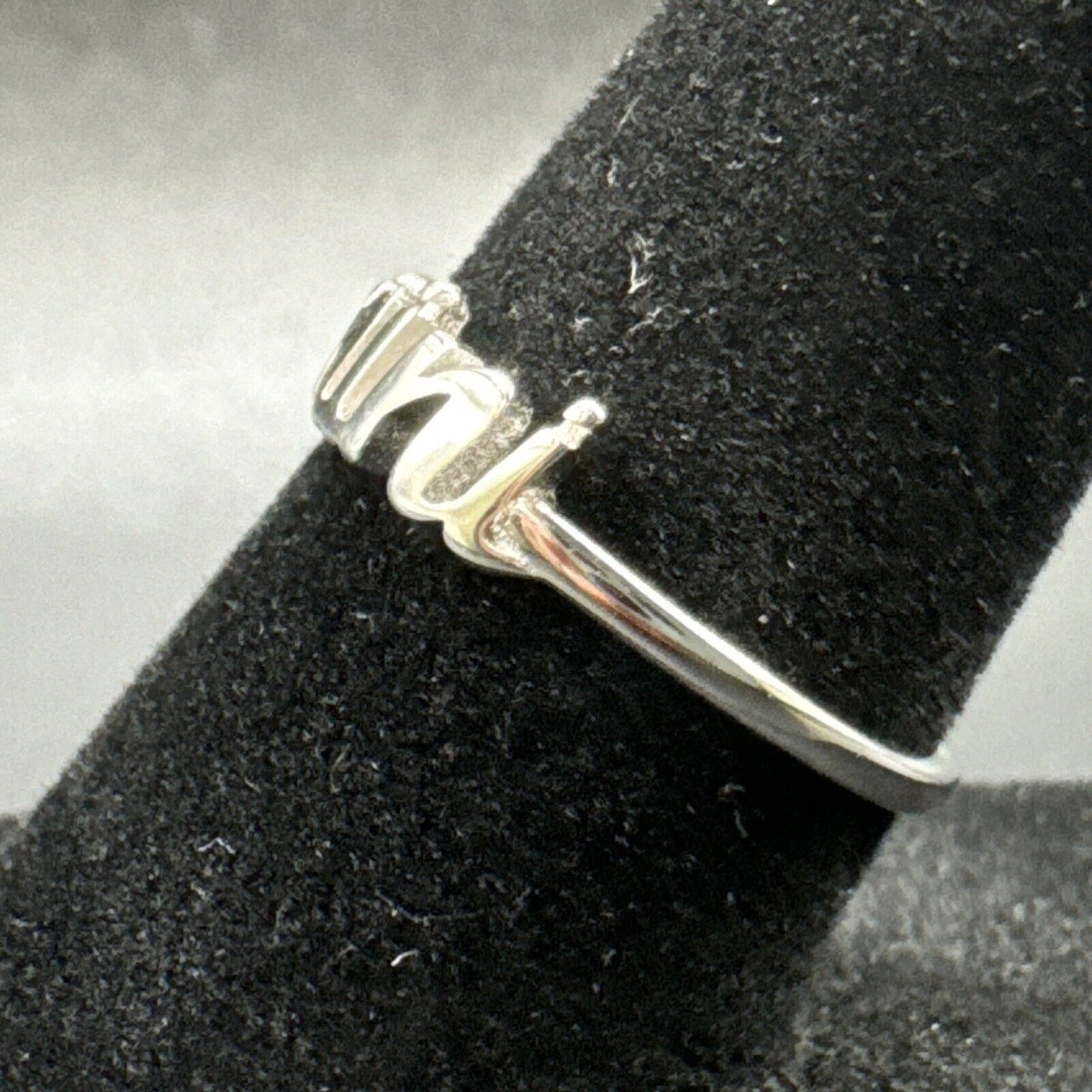 New Condition Sterling Silver Gemini Zodiac Ring 925 Size 7