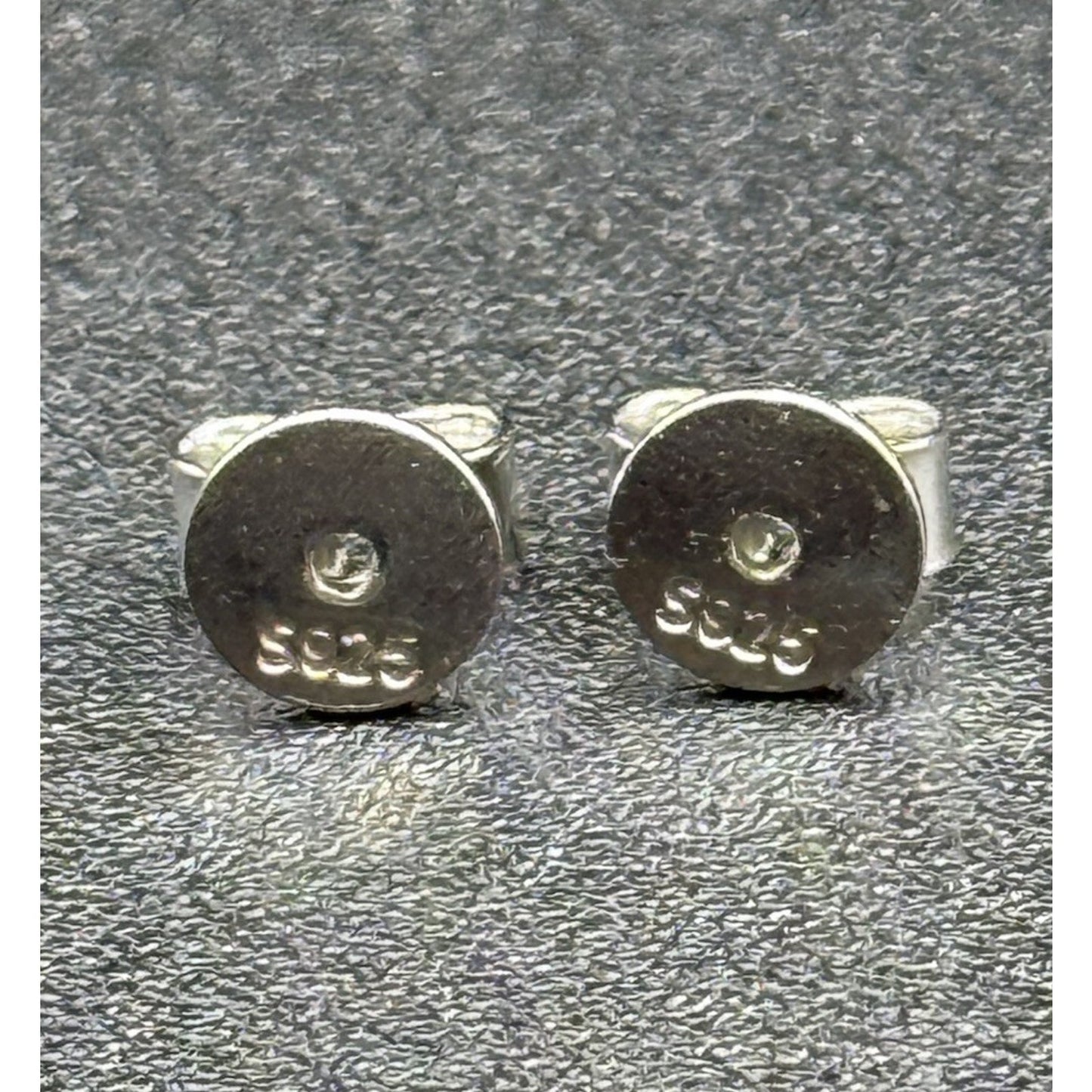 New Condition Sterling Silver 2 ctw Black Moissanite Stud Earrings GRA 925