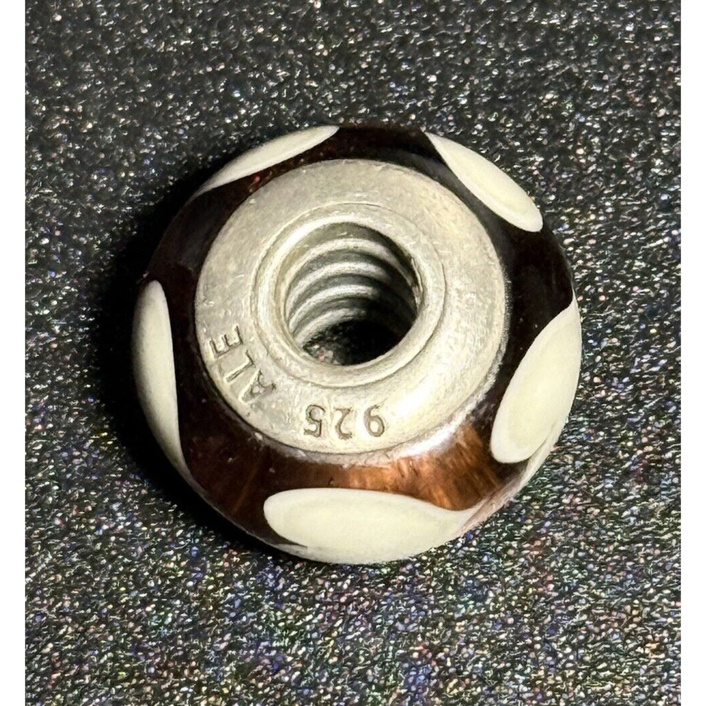 Pandora Sterling Silver Murano Heart Charm ALE M28