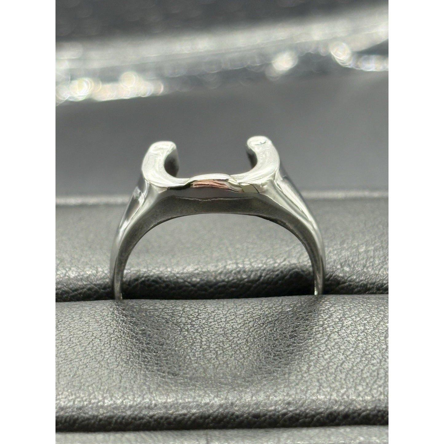 New Condition Sterling Silver Horseshoe Good Luck Ring 925 Size 10