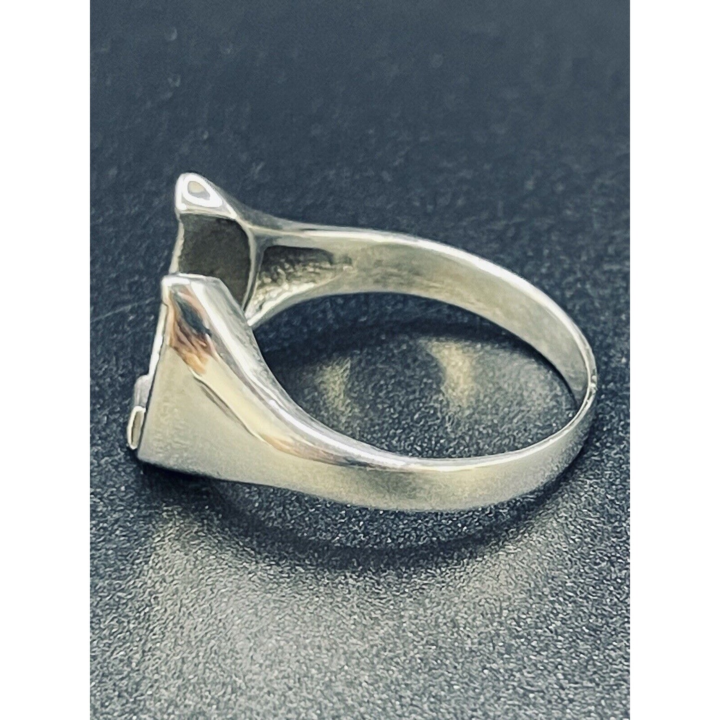 New Condition Sterling Silver Horse Shoe Good Luck Ring Size 9.5