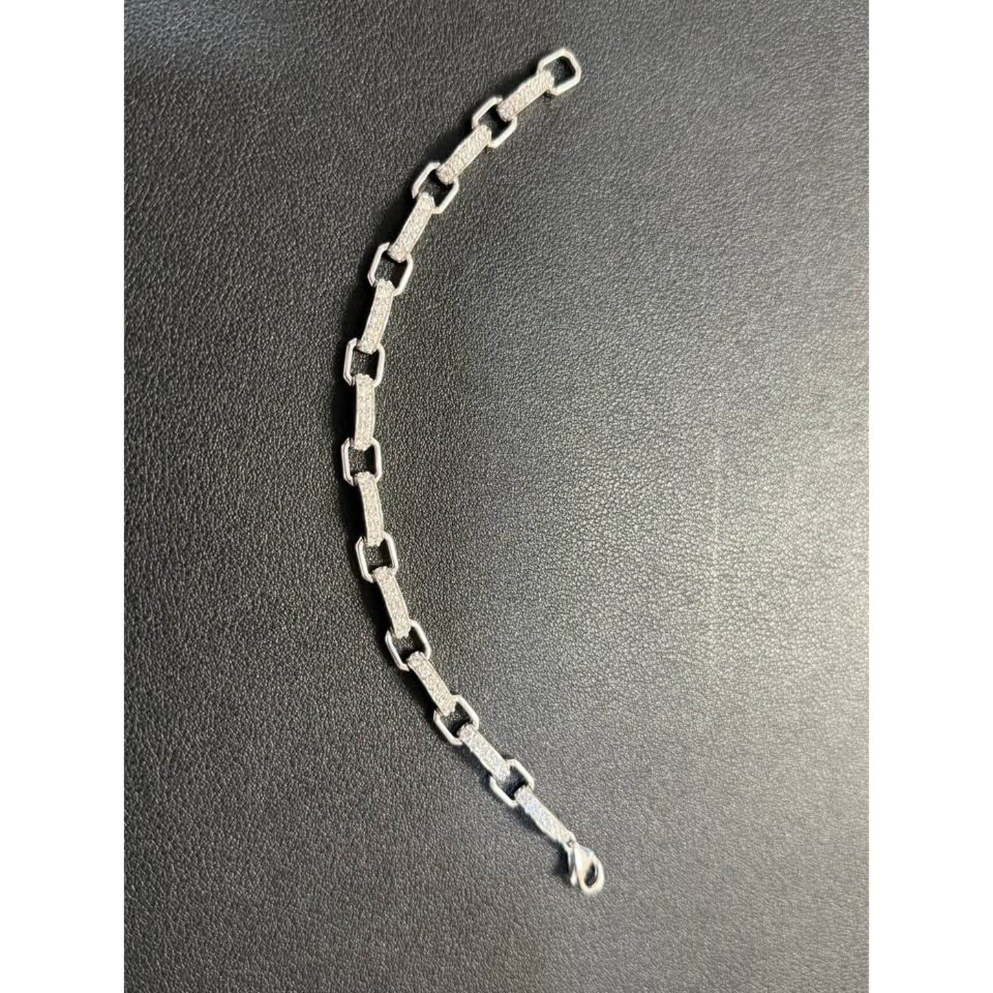 7.5” Sterling Silver Lab Grown 2.75 CTW Diamonds Tennis Bracelet E-F Color VS Clarity