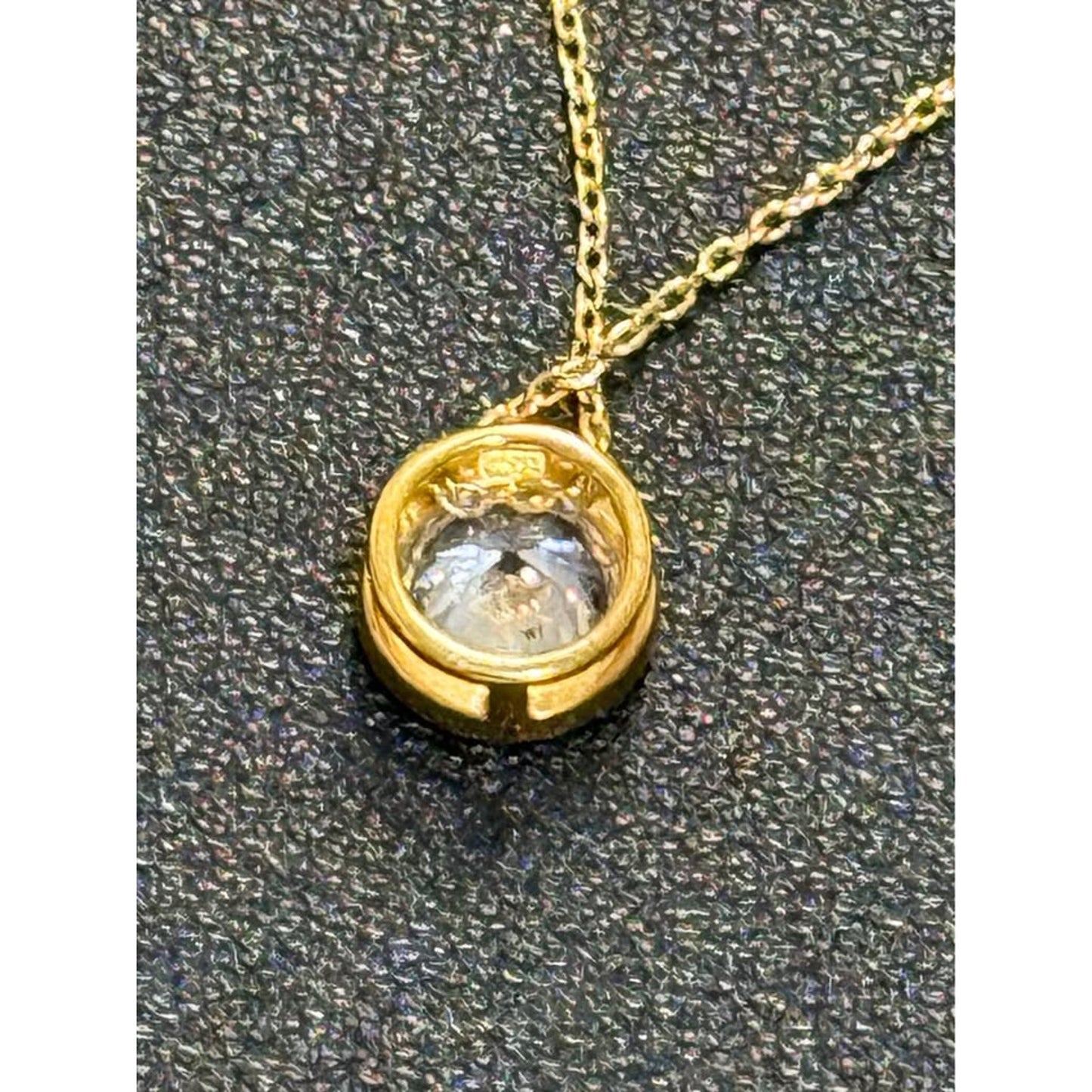 1.50 Carat Lab Grown Diamond F Color SI1 Clarity Gold over Sterling Silver