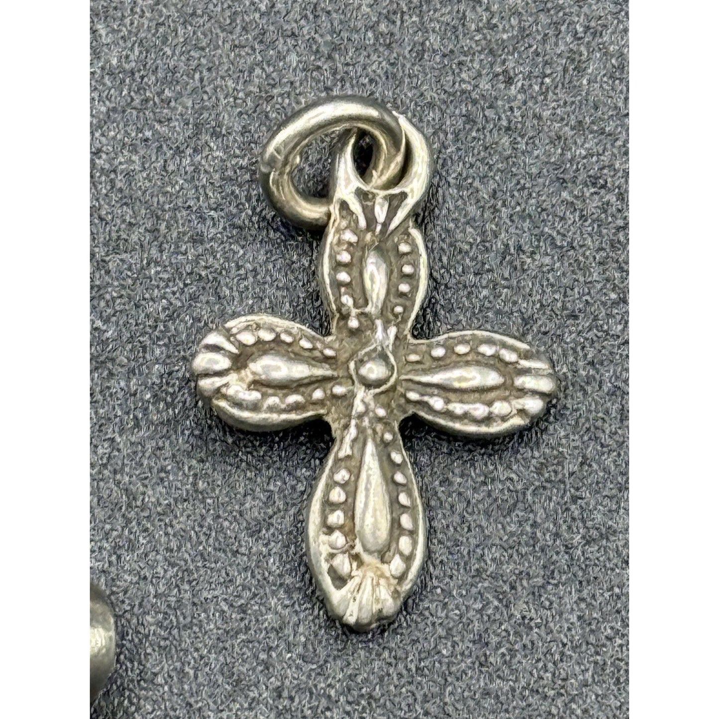 (3) Vintage Sterling Silver Dainty Cross Charm Pendant Lot 925 Q23