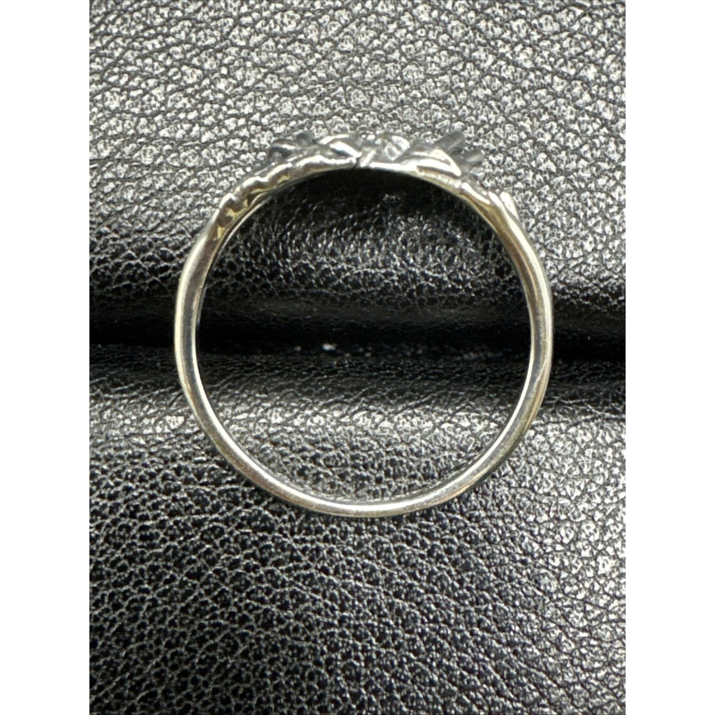 New Condition Sterling Silver Mushroom Skeleton Ring 925 Size 7
