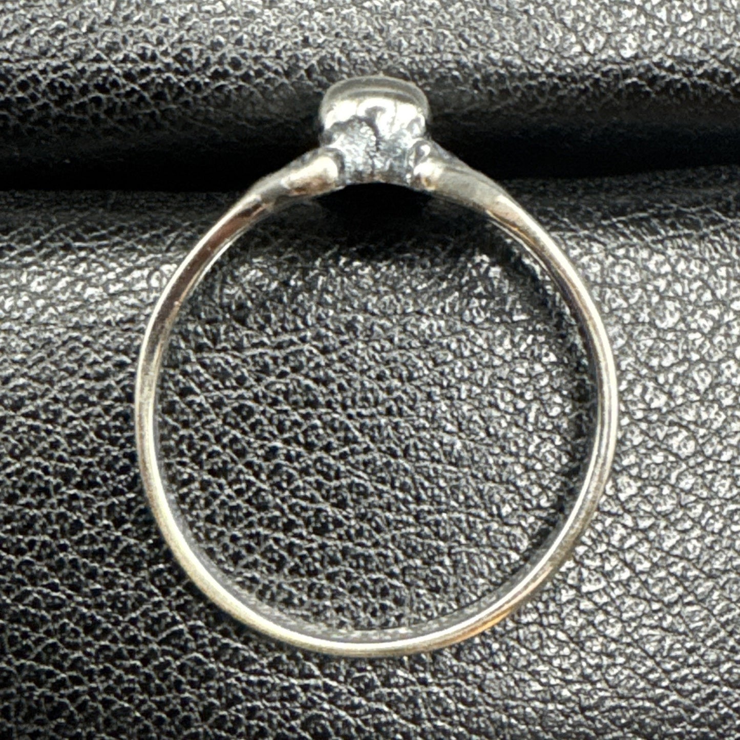 New Condition Sterling Silver Winged Skull Ring 925 Size 7