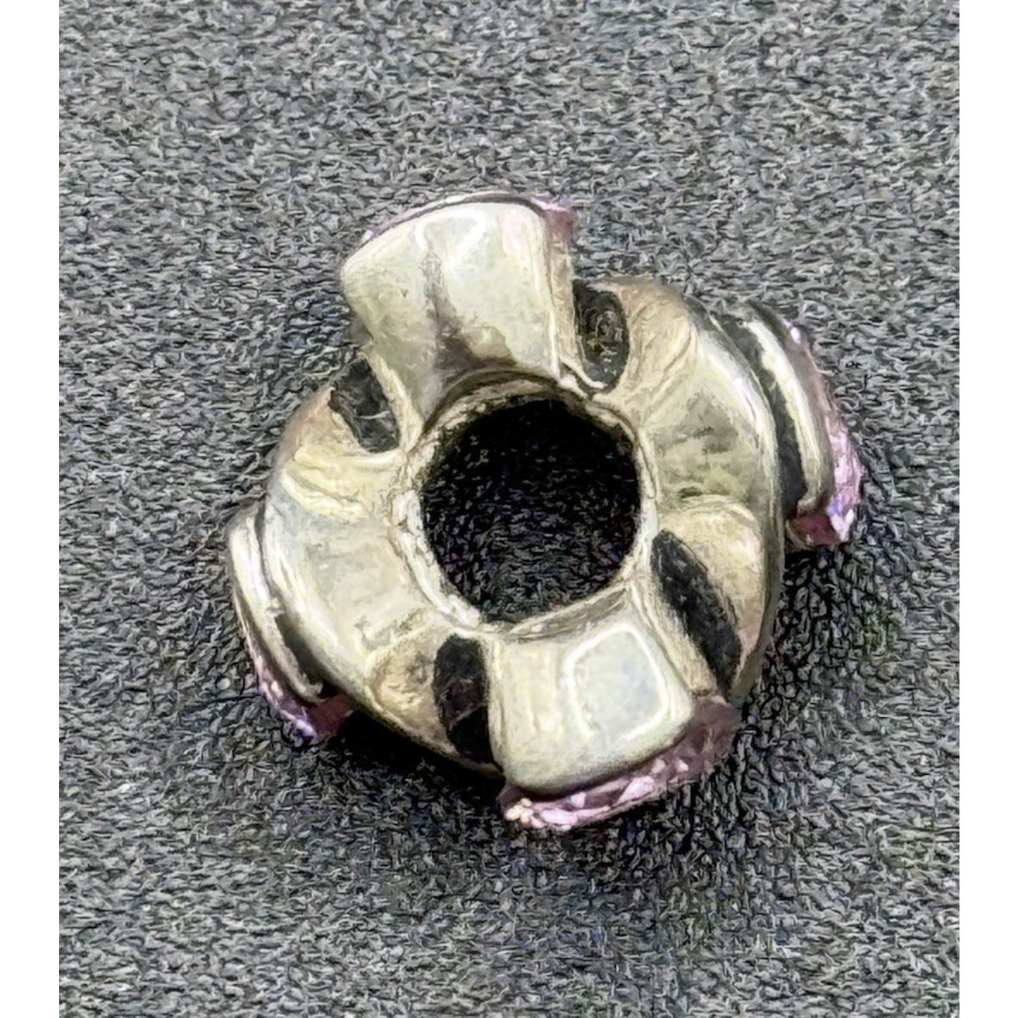 Chamilia Sterling Silver Pink Cubic Zirconia “Forever” Retired Charm P18