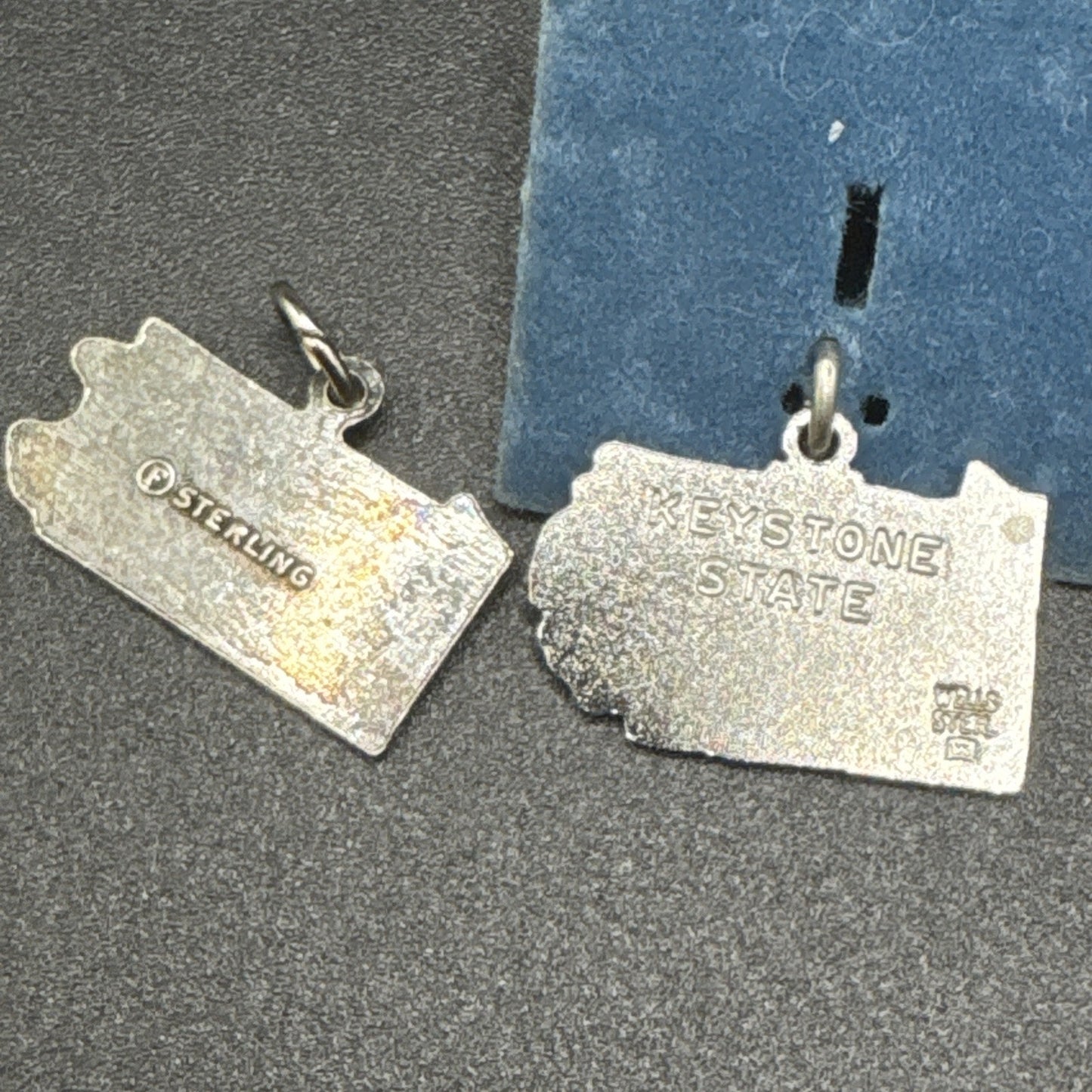 Sterling Silver Vintage Pennsylvania Charm Lot Of Two 925 P2