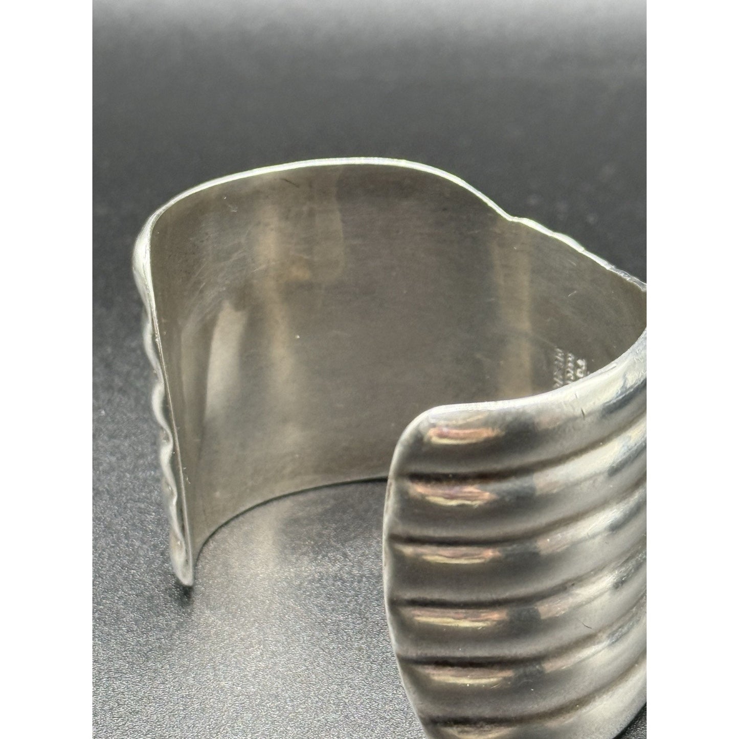 Taxco 7” Sterling Silver Cuff Bracelet 70 Grams TD-40 Mexico N18