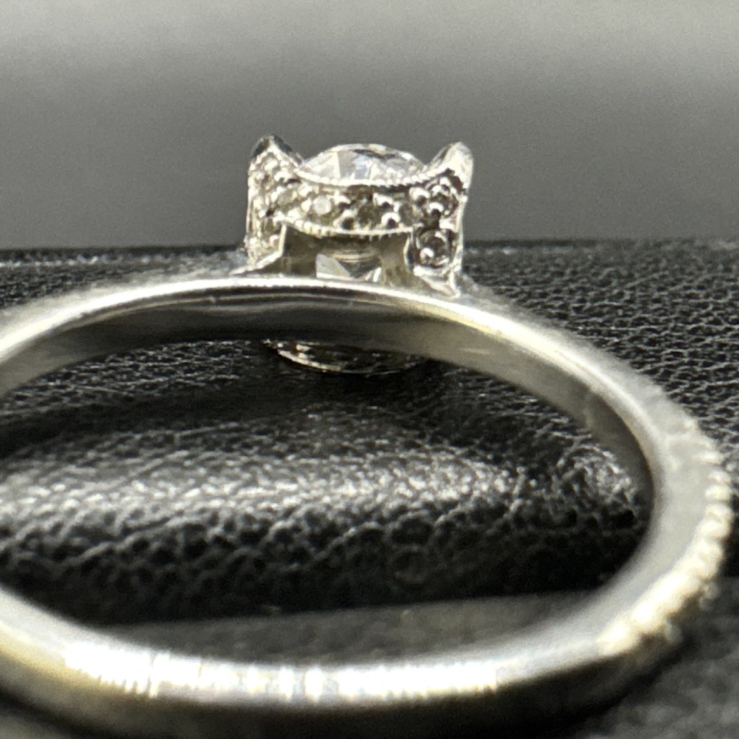 EUC Sterling Silver CZ Engagement Ring 925 Size 6.25 P2
