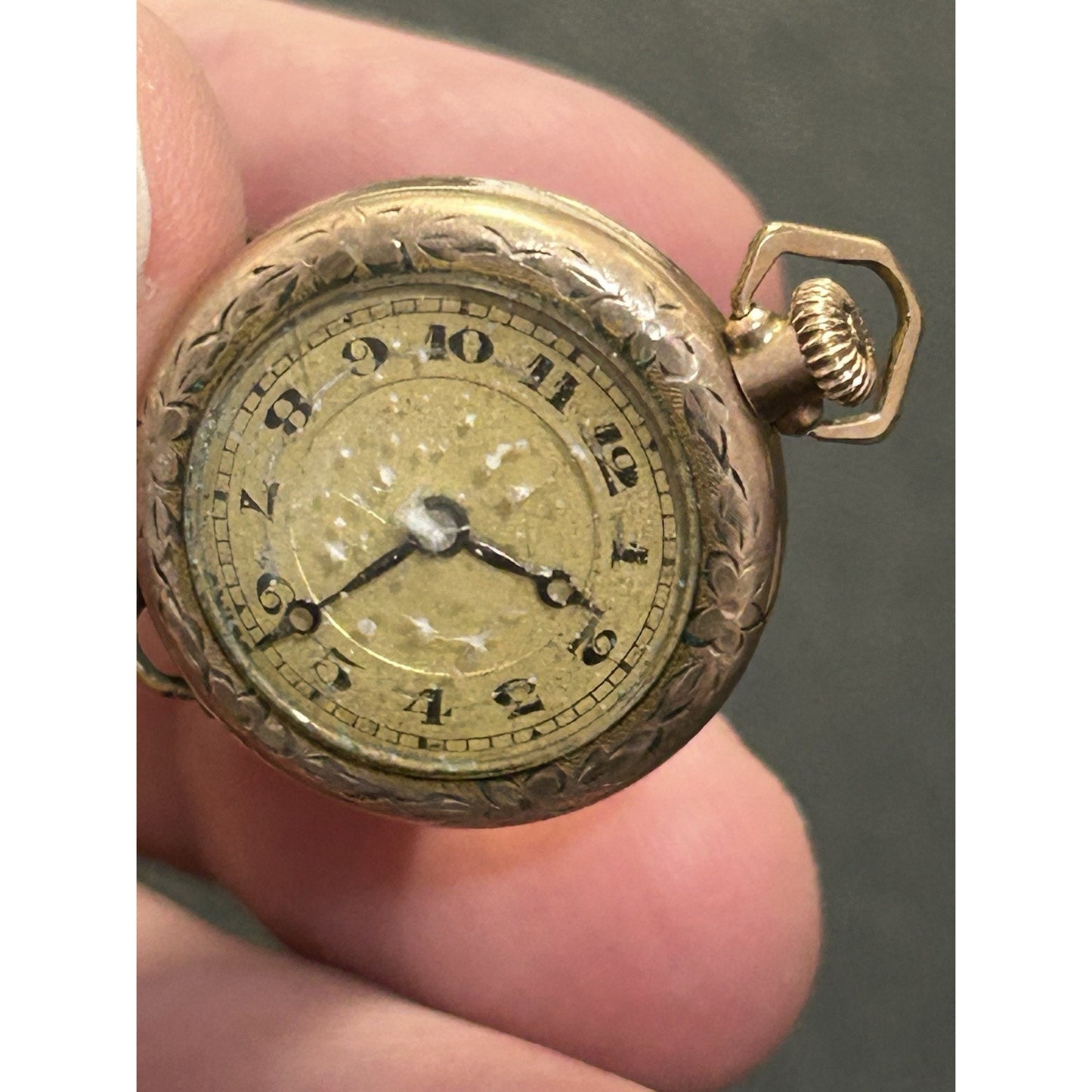 24MM LeCoultre Gold Filled Pendant Watch Not Working As Is