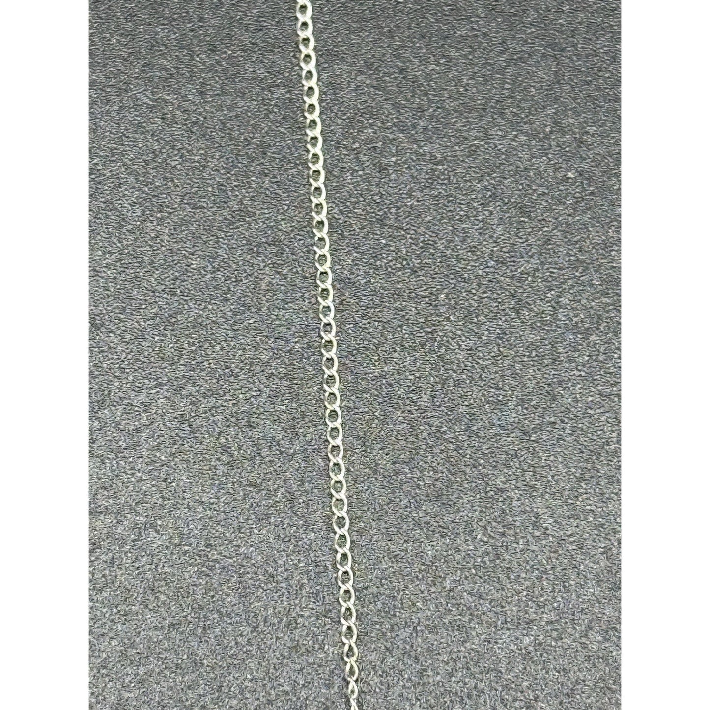 16” Vintage Sterling Silver Dainty Cross Pendant Necklace 925 P11