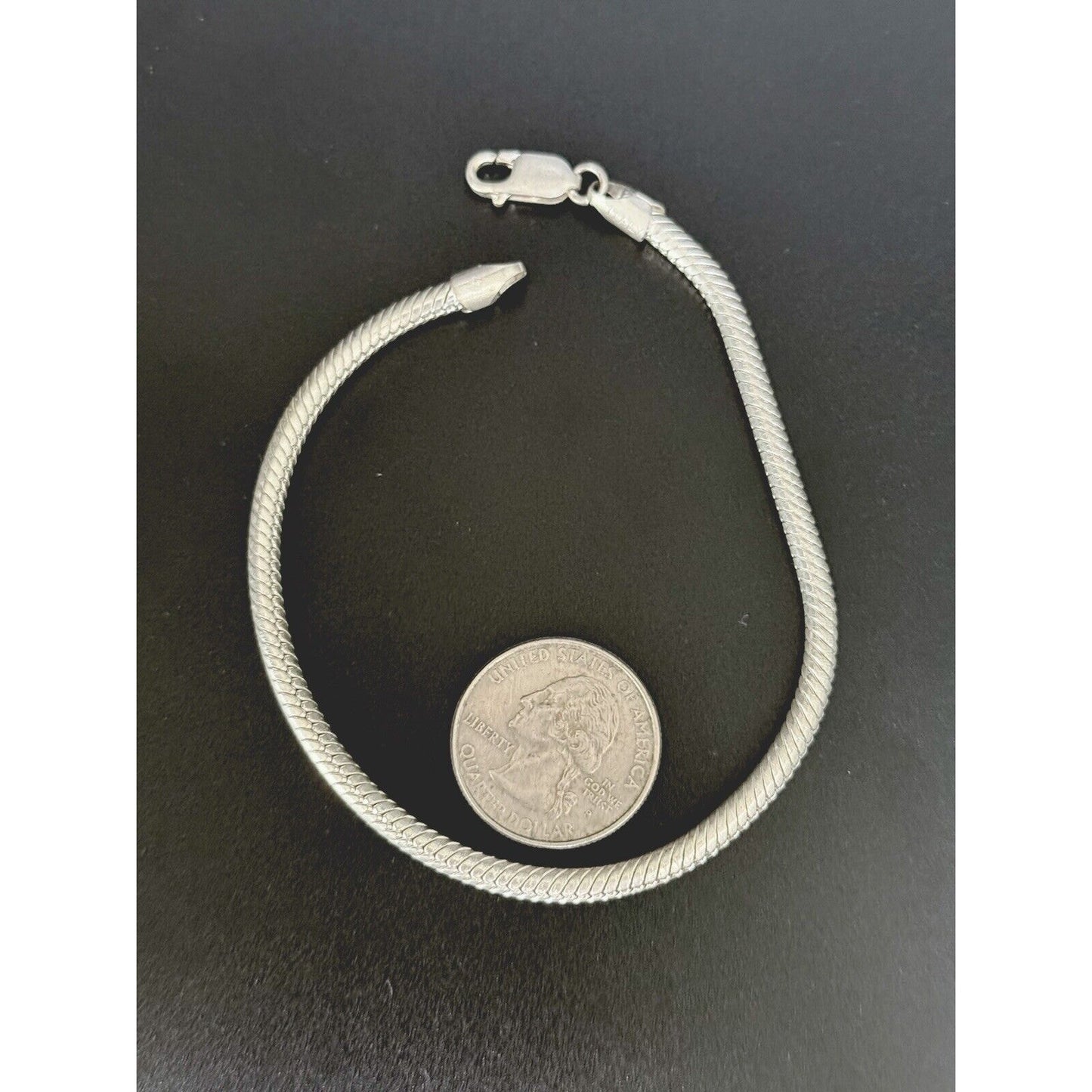 Sterling Silver 9” Snake Chain Bracelet 3.75MM 21 Grams M28