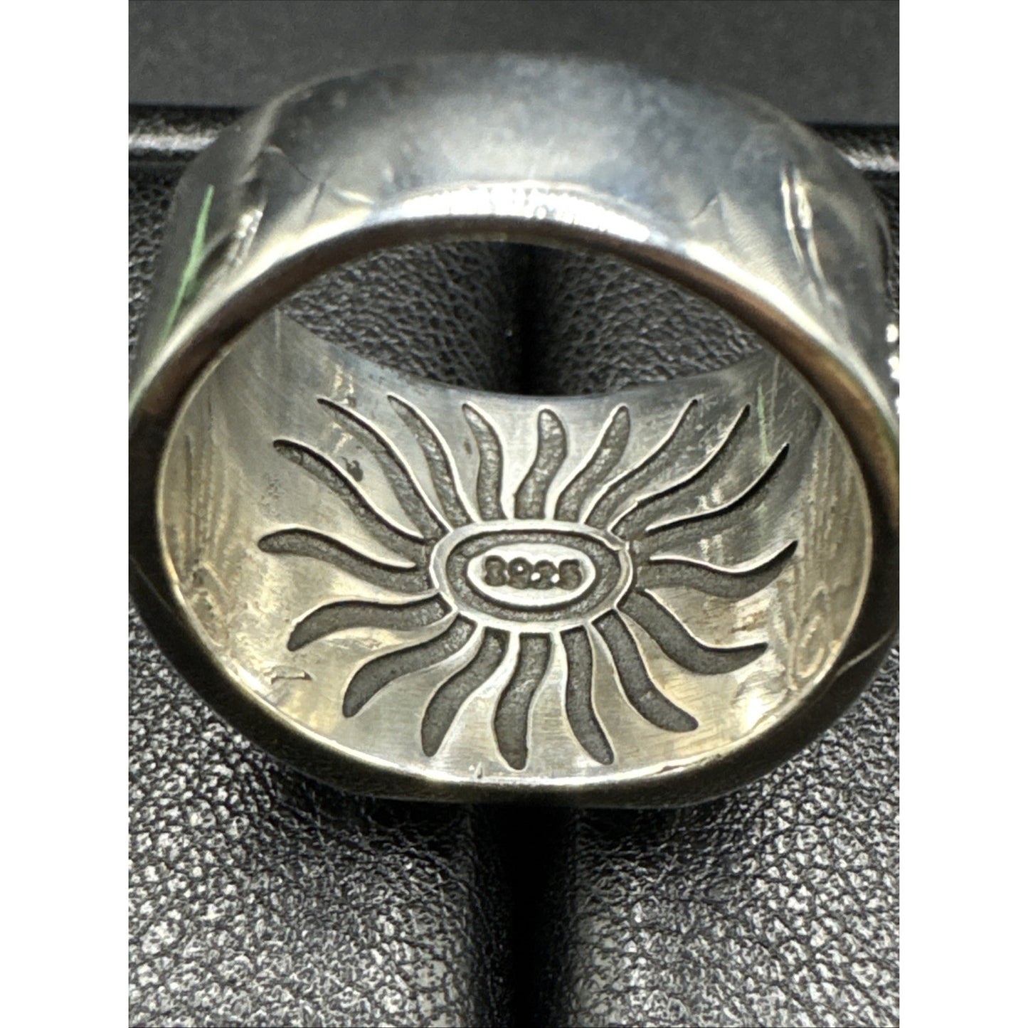 New Condition Sturdy Faceted Onyx Scorpion Ring 925 Size 10 Zodiac